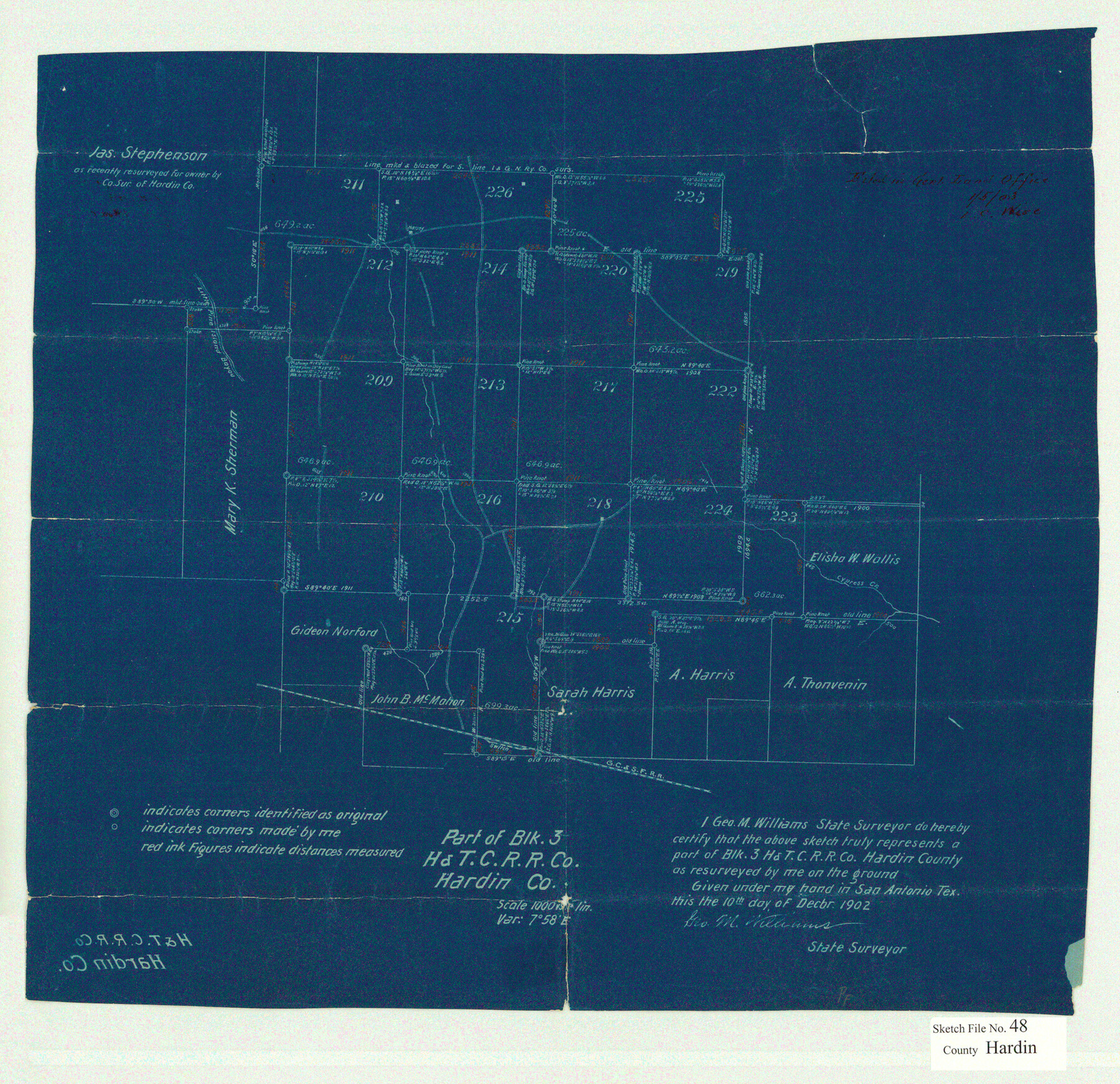 11634, Hardin County Sketch File 48, General Map Collection