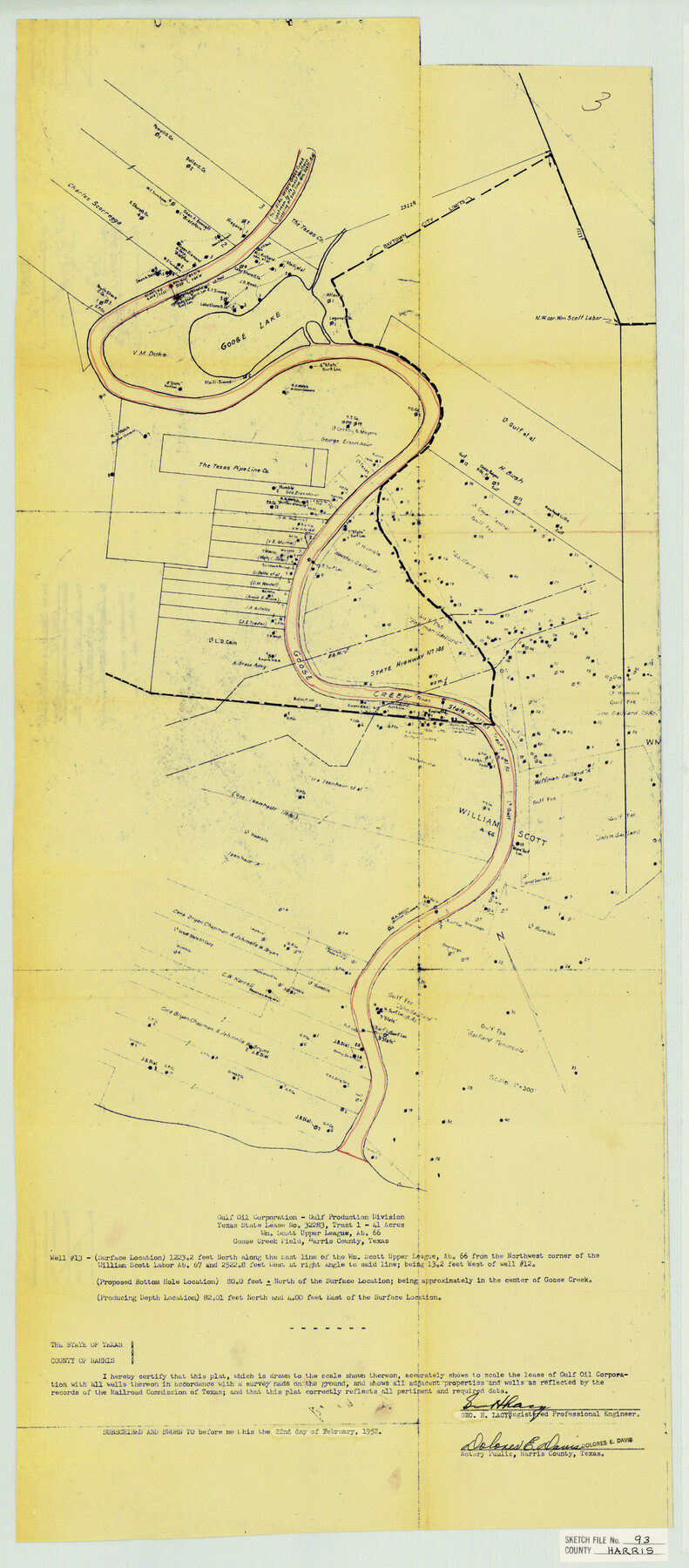 11676, Harris County Sketch File 93, General Map Collection