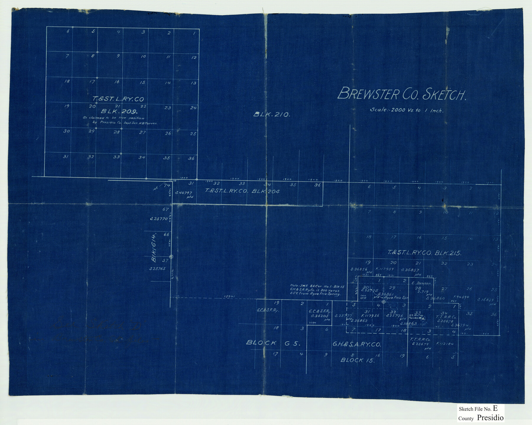 11702, Presidio County Sketch File E, General Map Collection