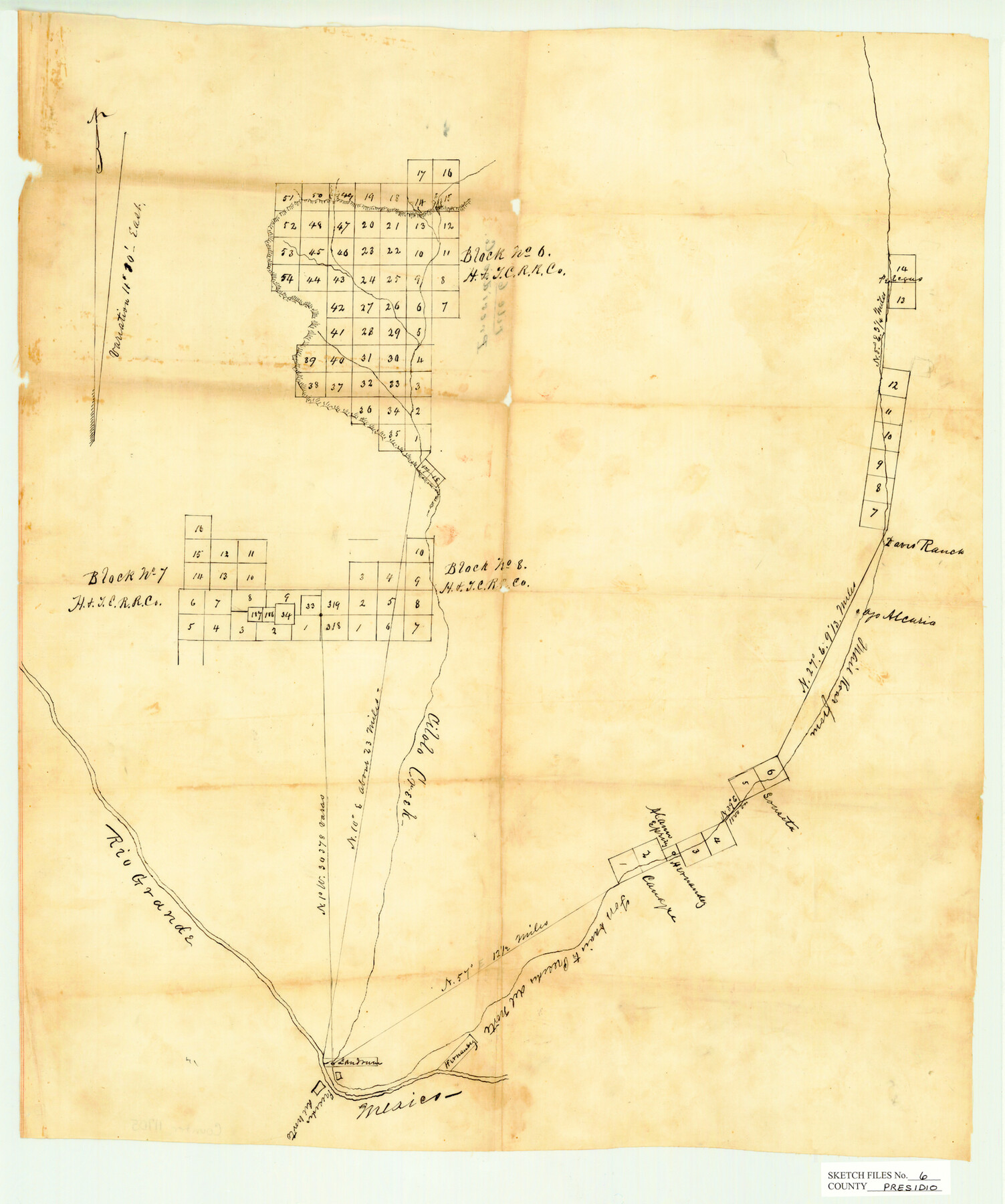 11705, Presidio County Sketch File 6, General Map Collection
