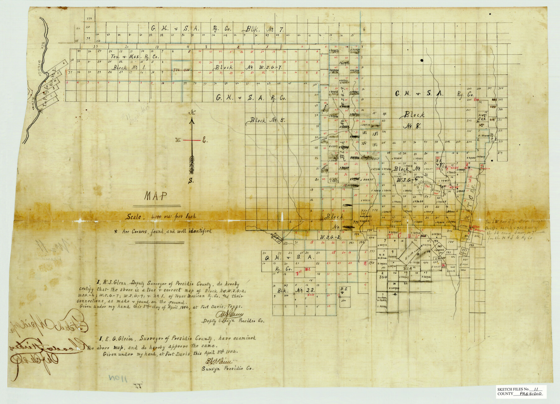 11706, Presidio County Sketch File 11, General Map Collection