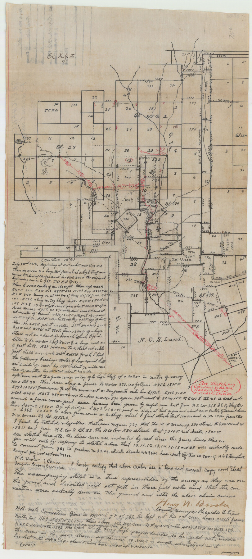 11715, Presidio County Sketch File 40, General Map Collection