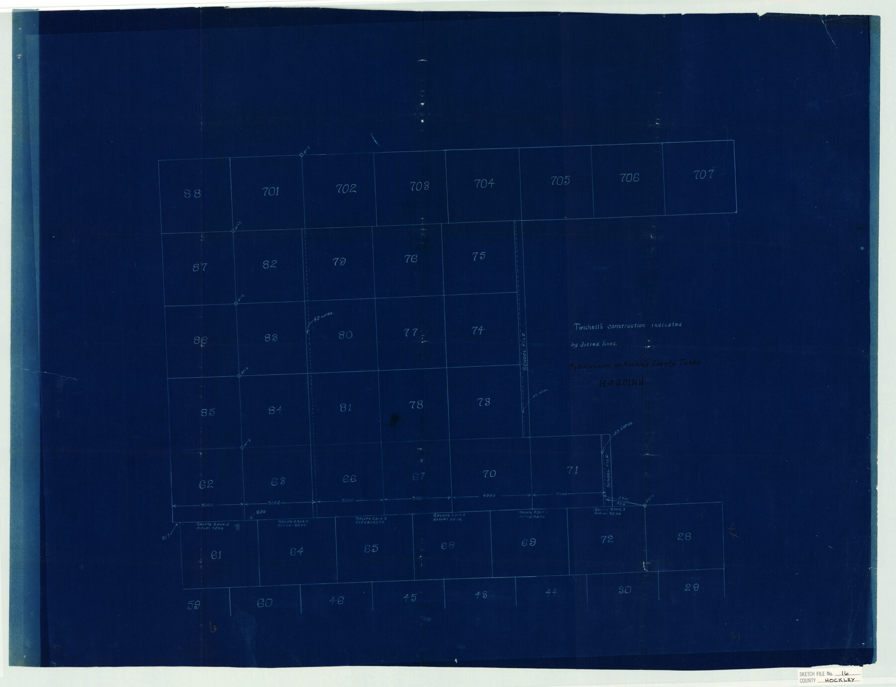 11774, Hockley County Sketch File 16, General Map Collection