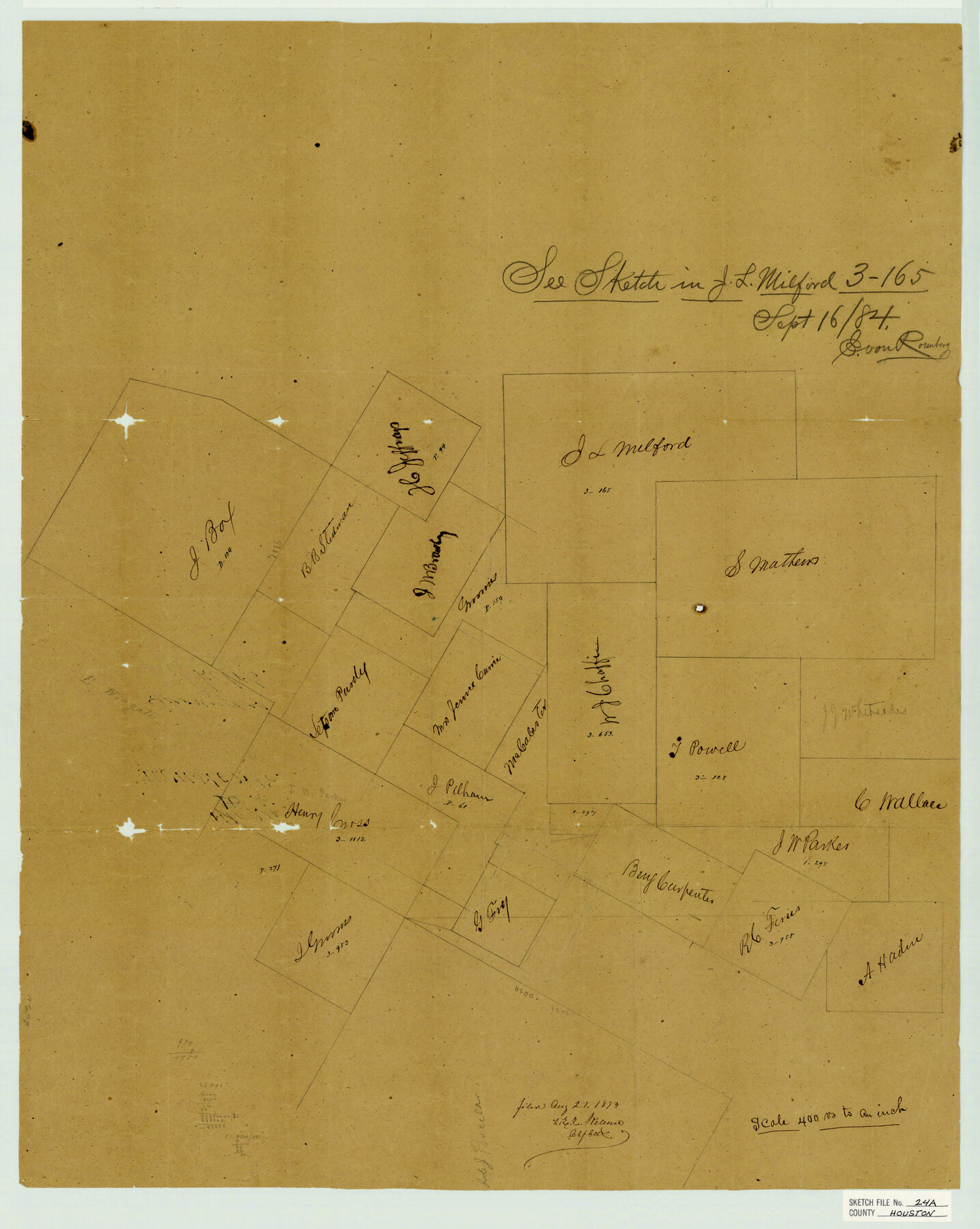 11787, Houston County Sketch File 24a, General Map Collection