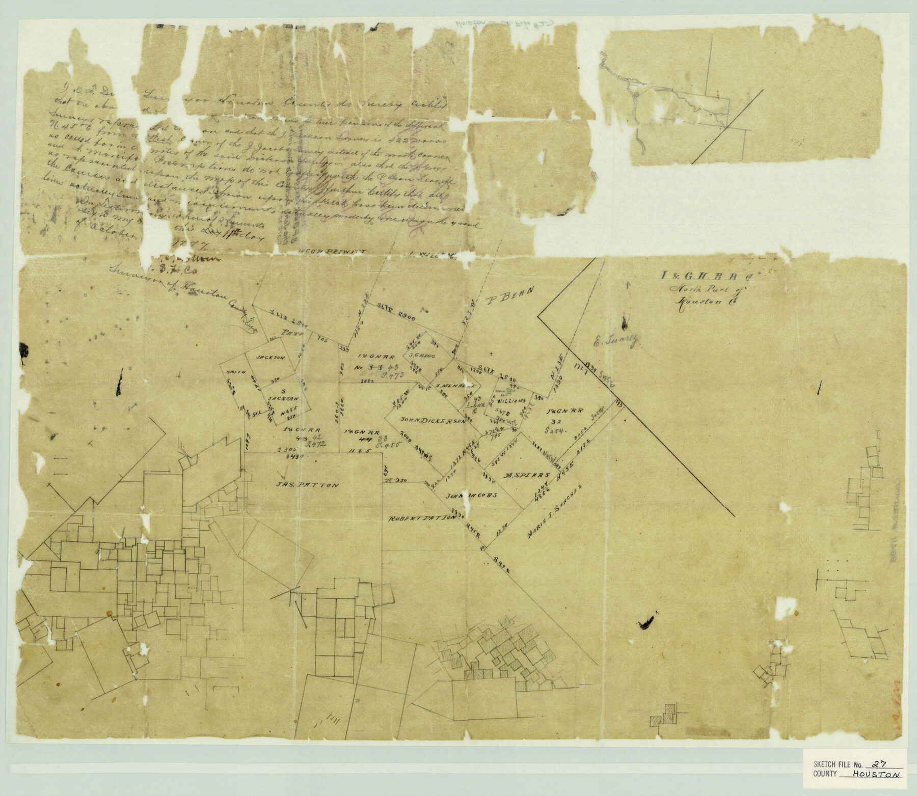 11788, Houston County Sketch File 27, General Map Collection