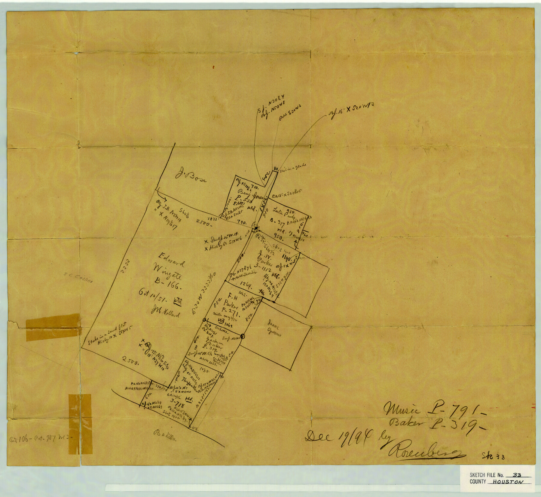 11790, Houston County Sketch File 33, General Map Collection