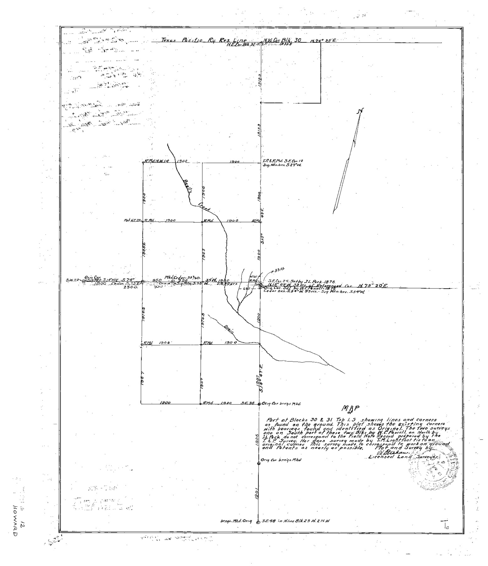 11799, Howard County Sketch File 12, General Map Collection