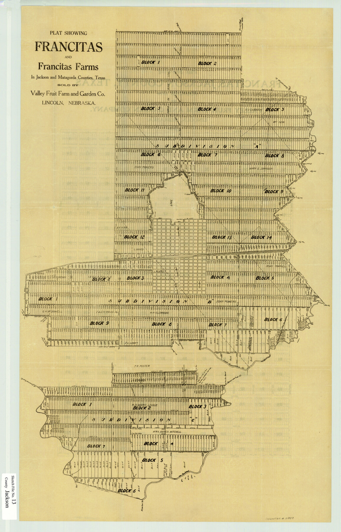 11839, Jackson County Sketch File 13, General Map Collection