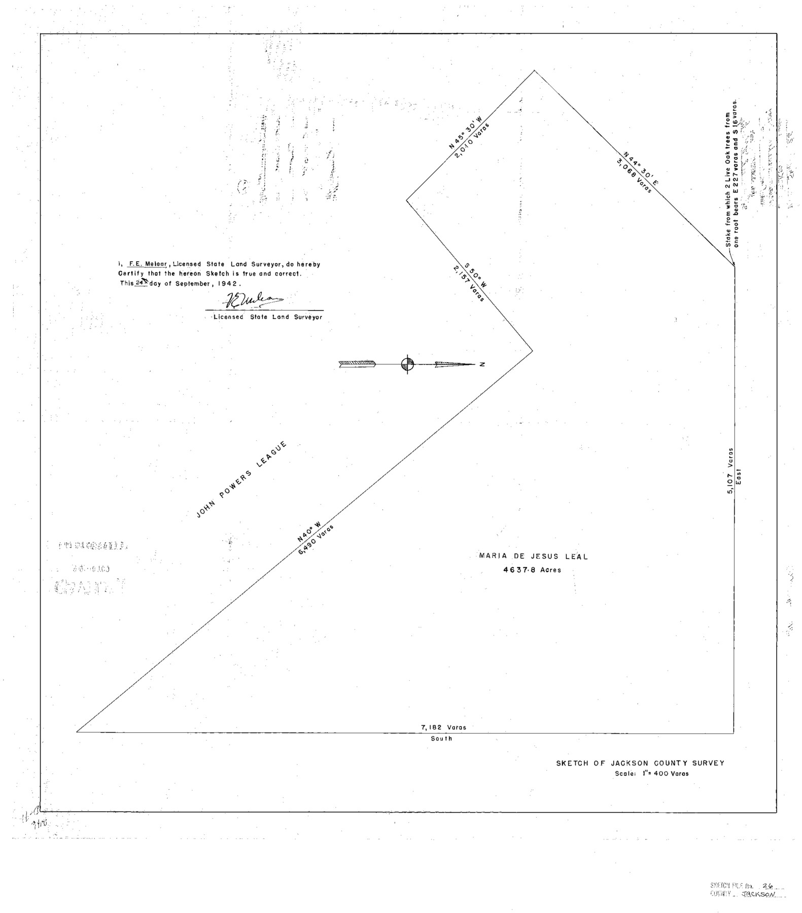 11846, Jackson County Sketch File 26, General Map Collection