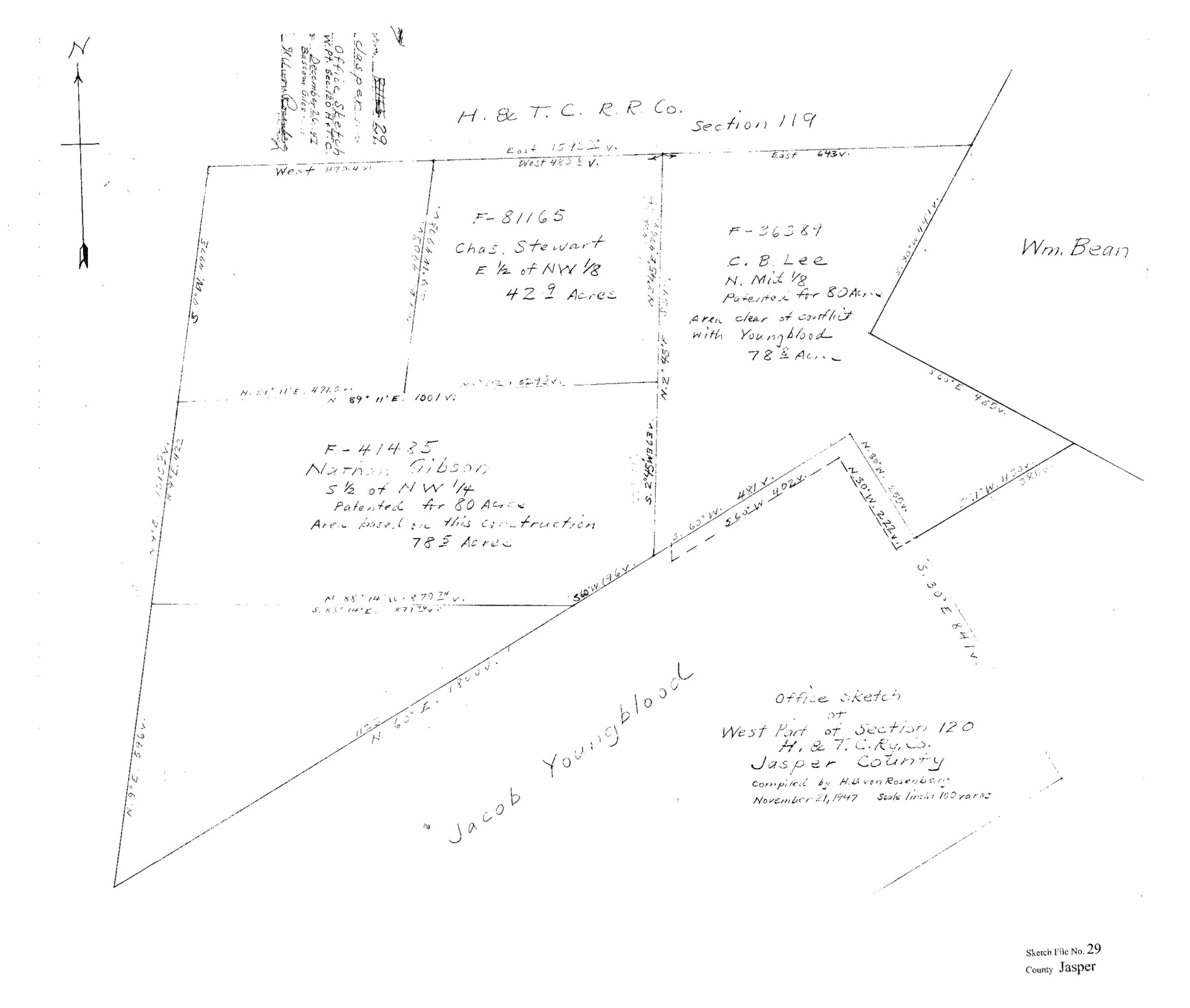 11851, Jasper County Sketch File 29, General Map Collection