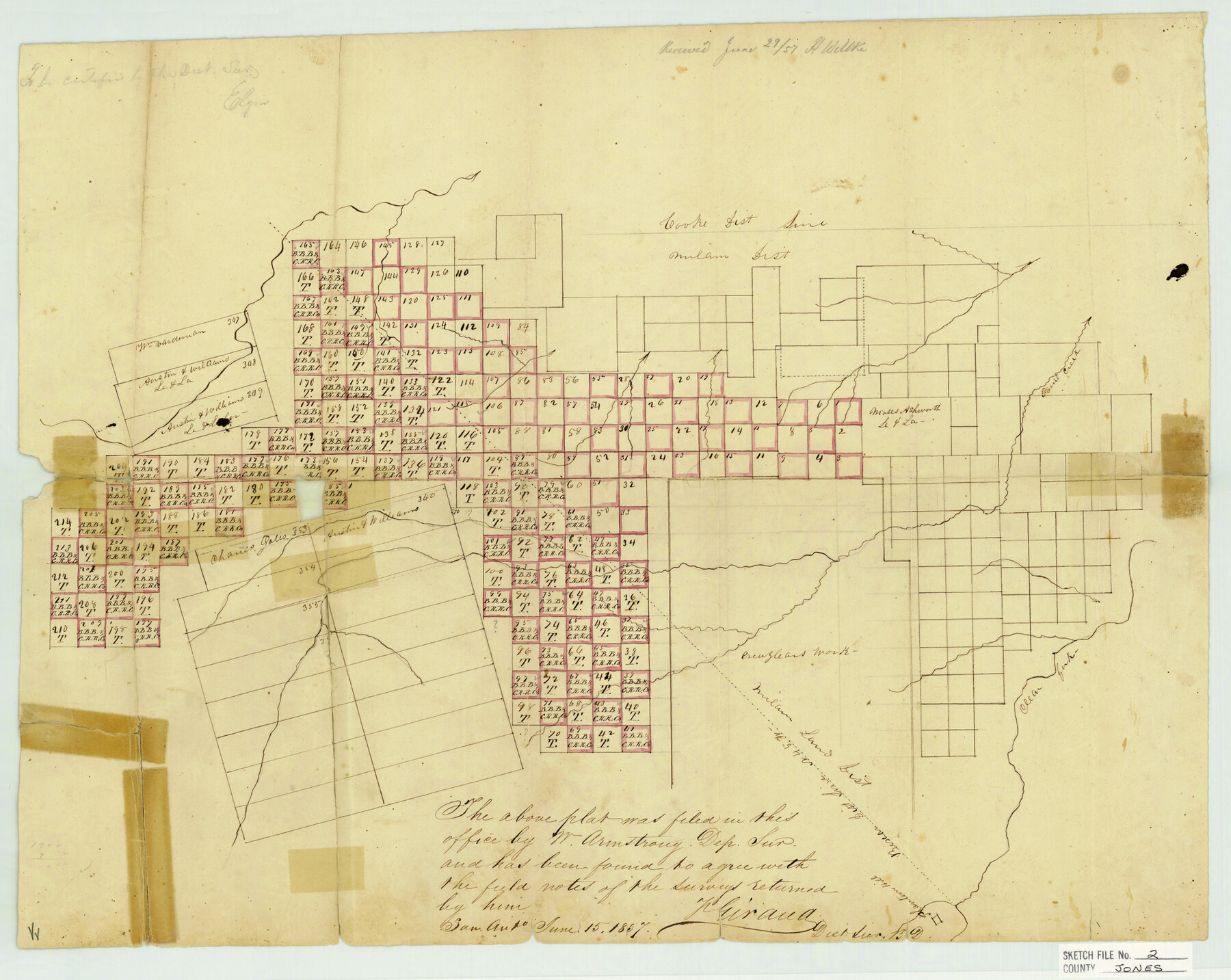 11895, Jones County Sketch File 2, General Map Collection