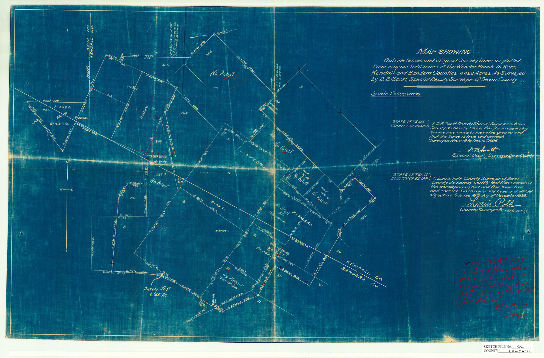 11910, Kendall County Sketch File 22, General Map Collection