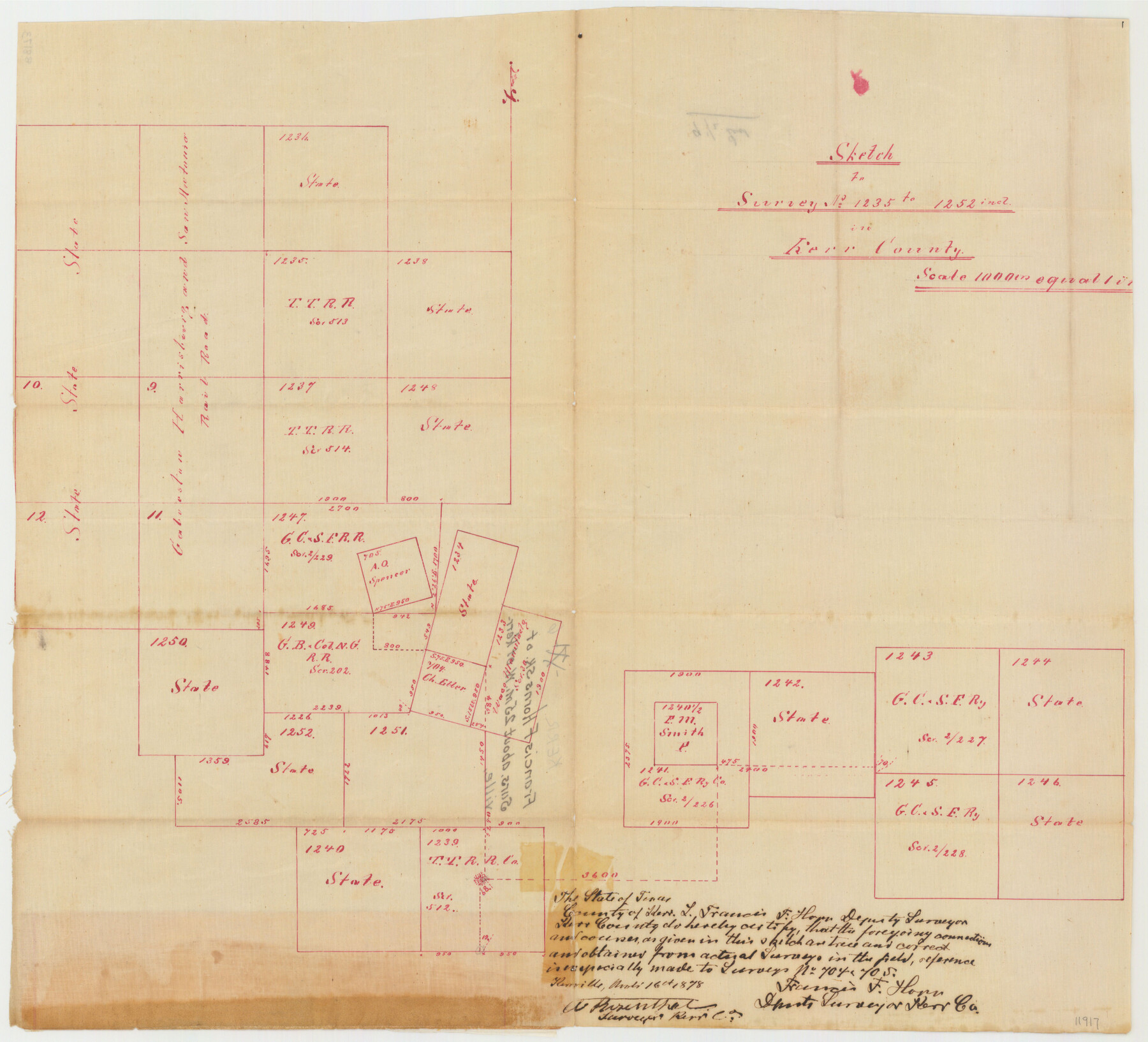 11917, Kerr County Sketch File 6, General Map Collection