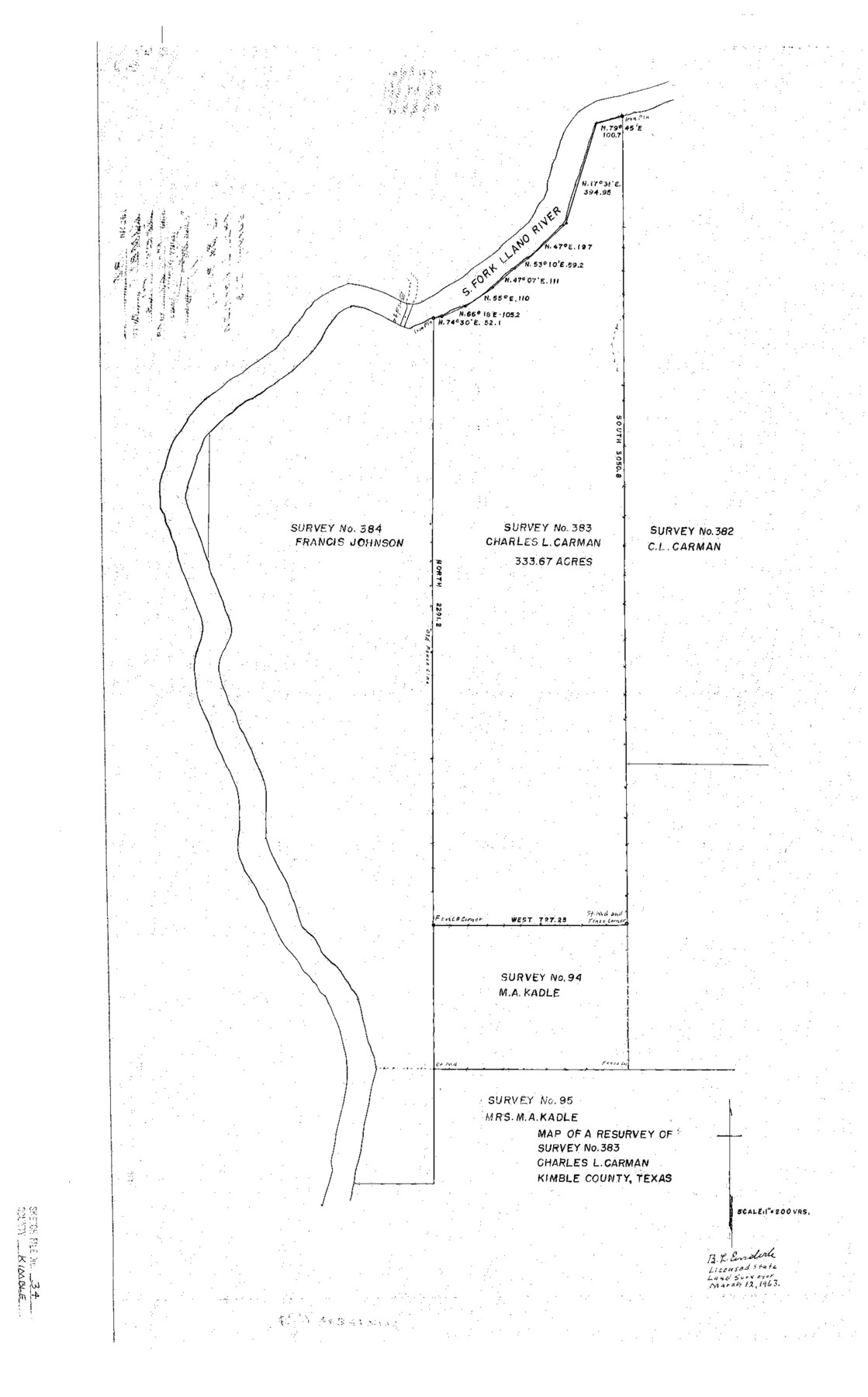 11931, Kimble County Sketch File 34, General Map Collection