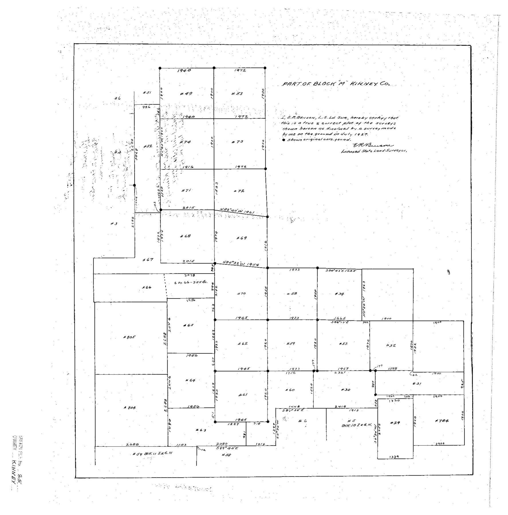 11944, Kinney County Sketch File 25, General Map Collection