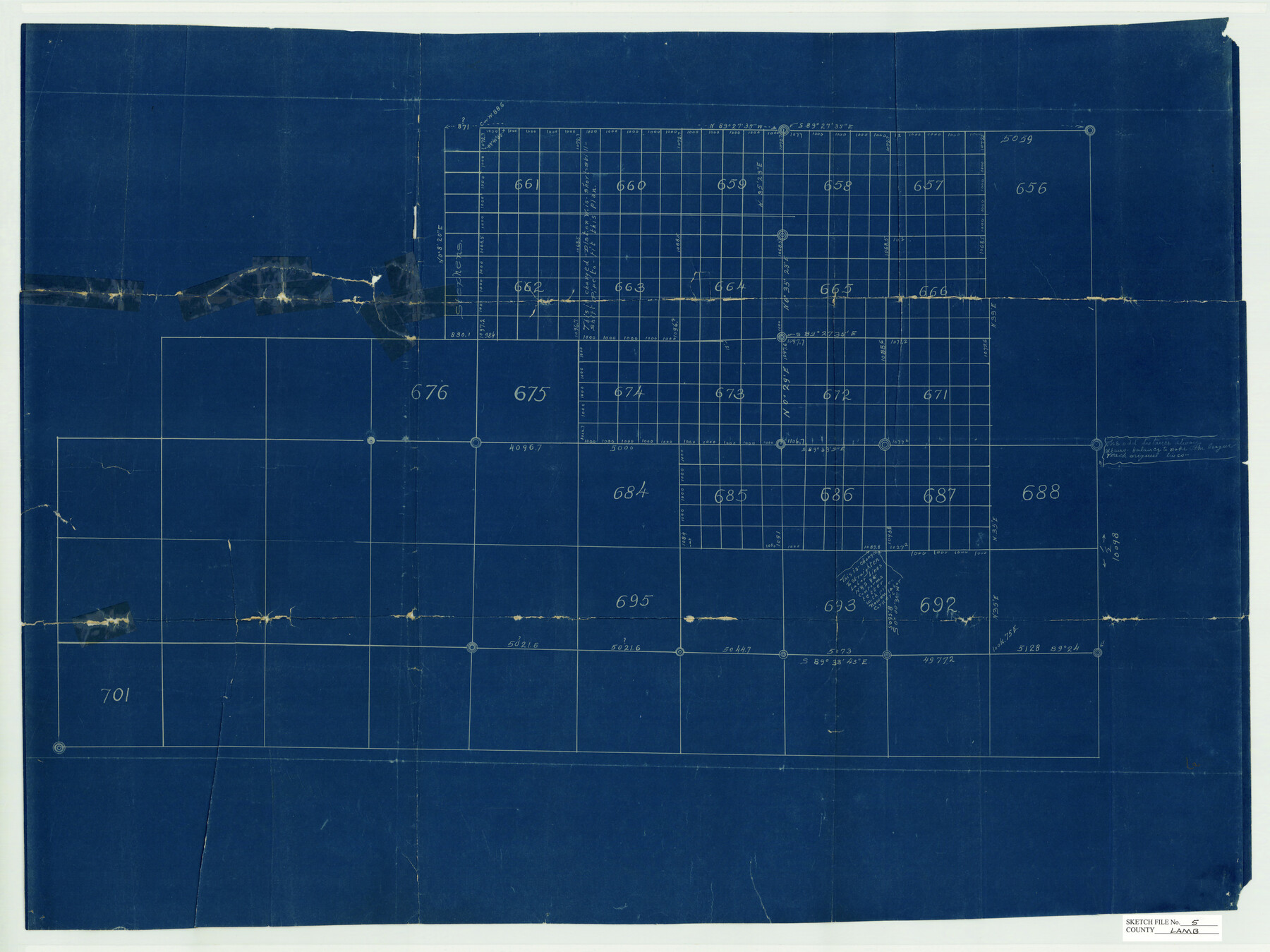 11971, Lamb County Sketch File 5, General Map Collection