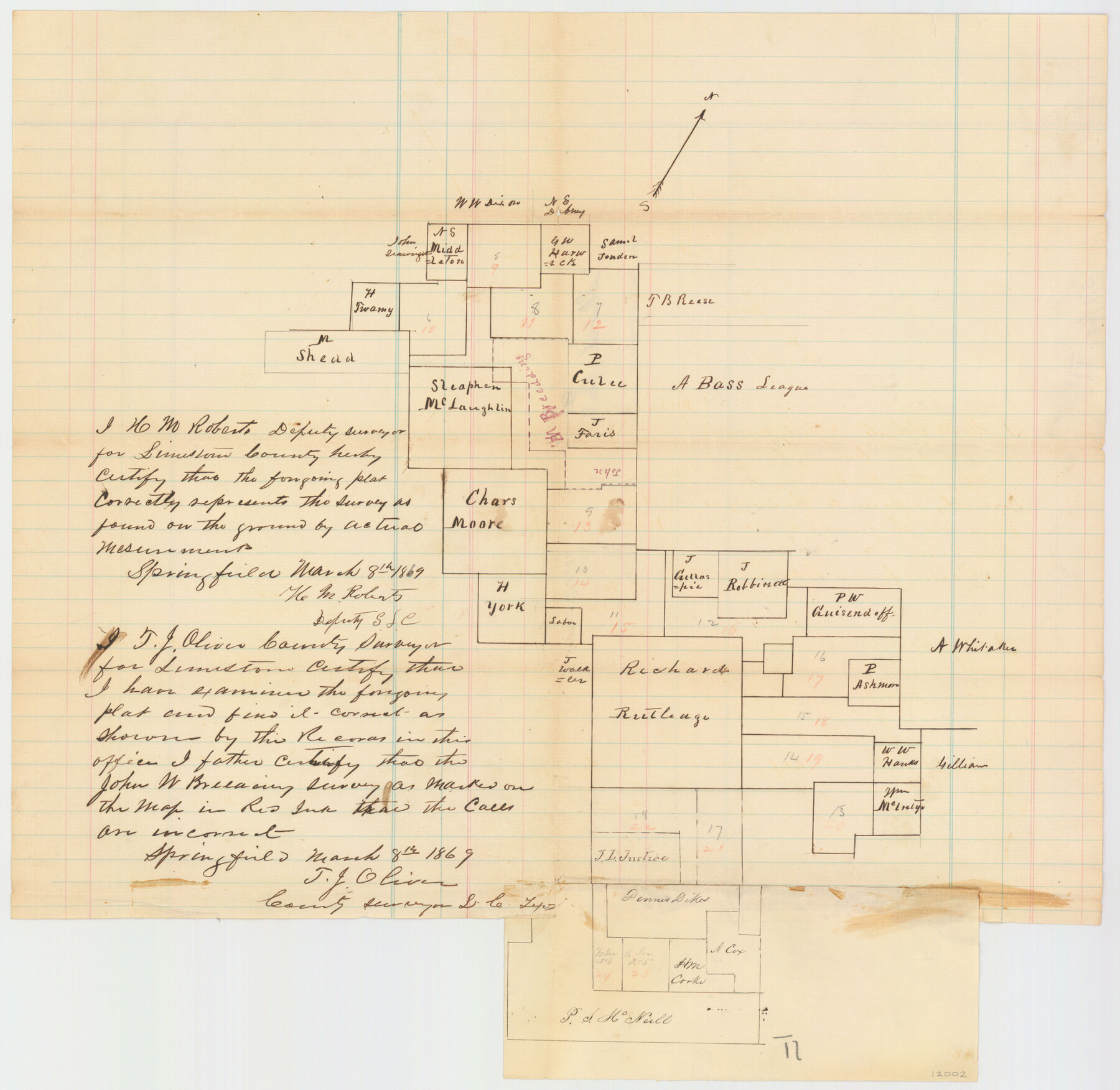 12002, Limestone County Sketch File 8, General Map Collection