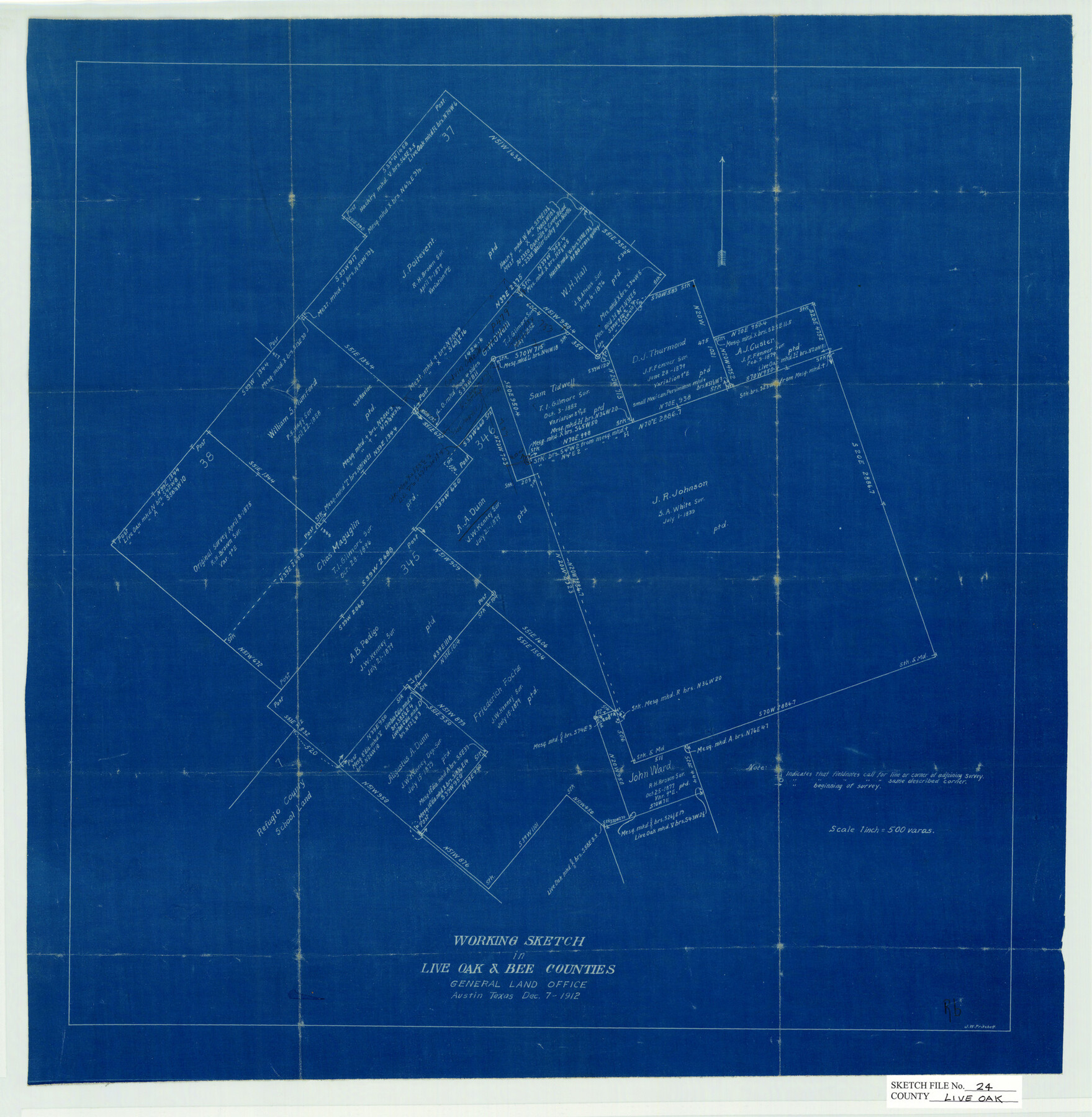 12010, Live Oak County Sketch File 24, General Map Collection