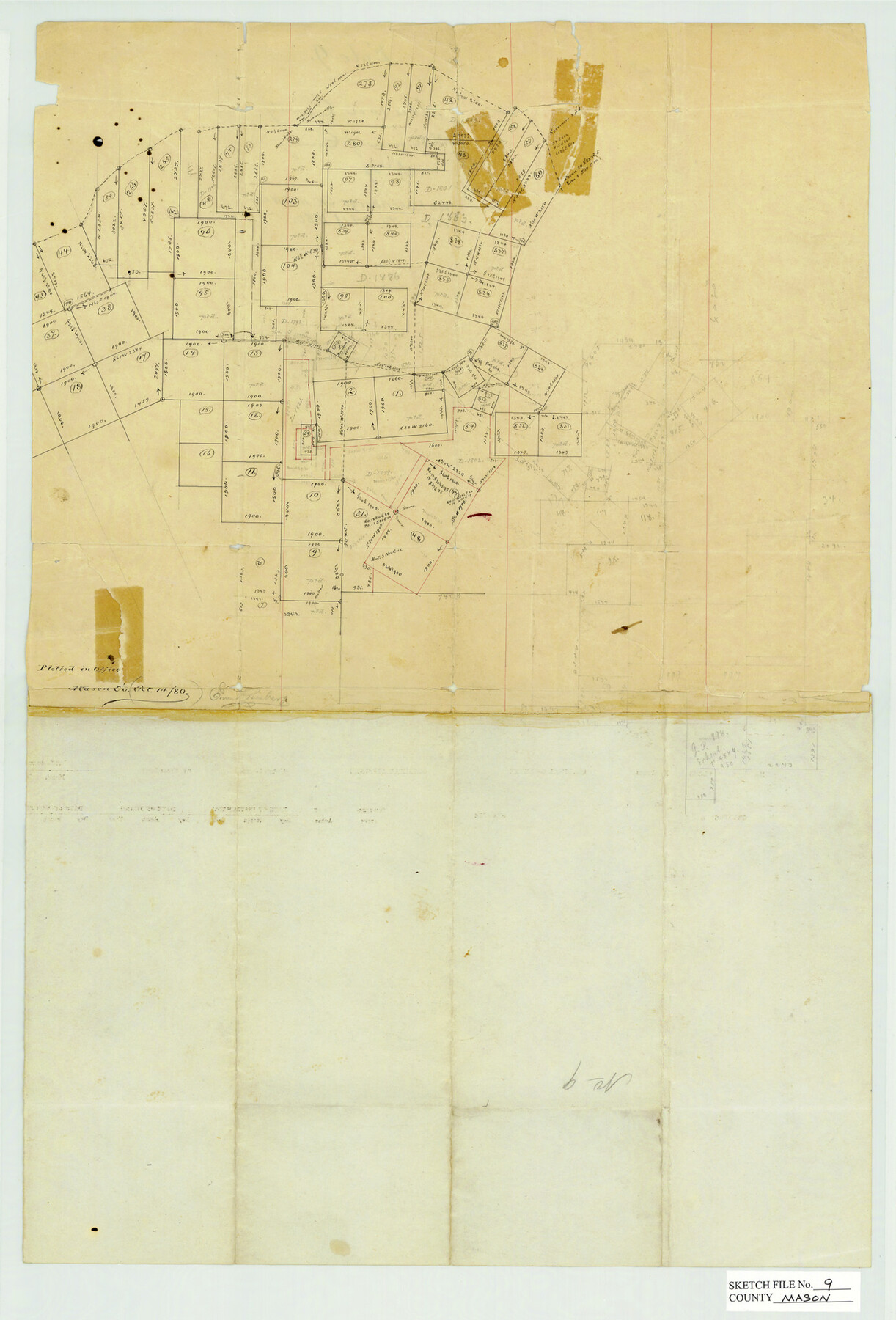 12034, Mason County Sketch File 9, General Map Collection