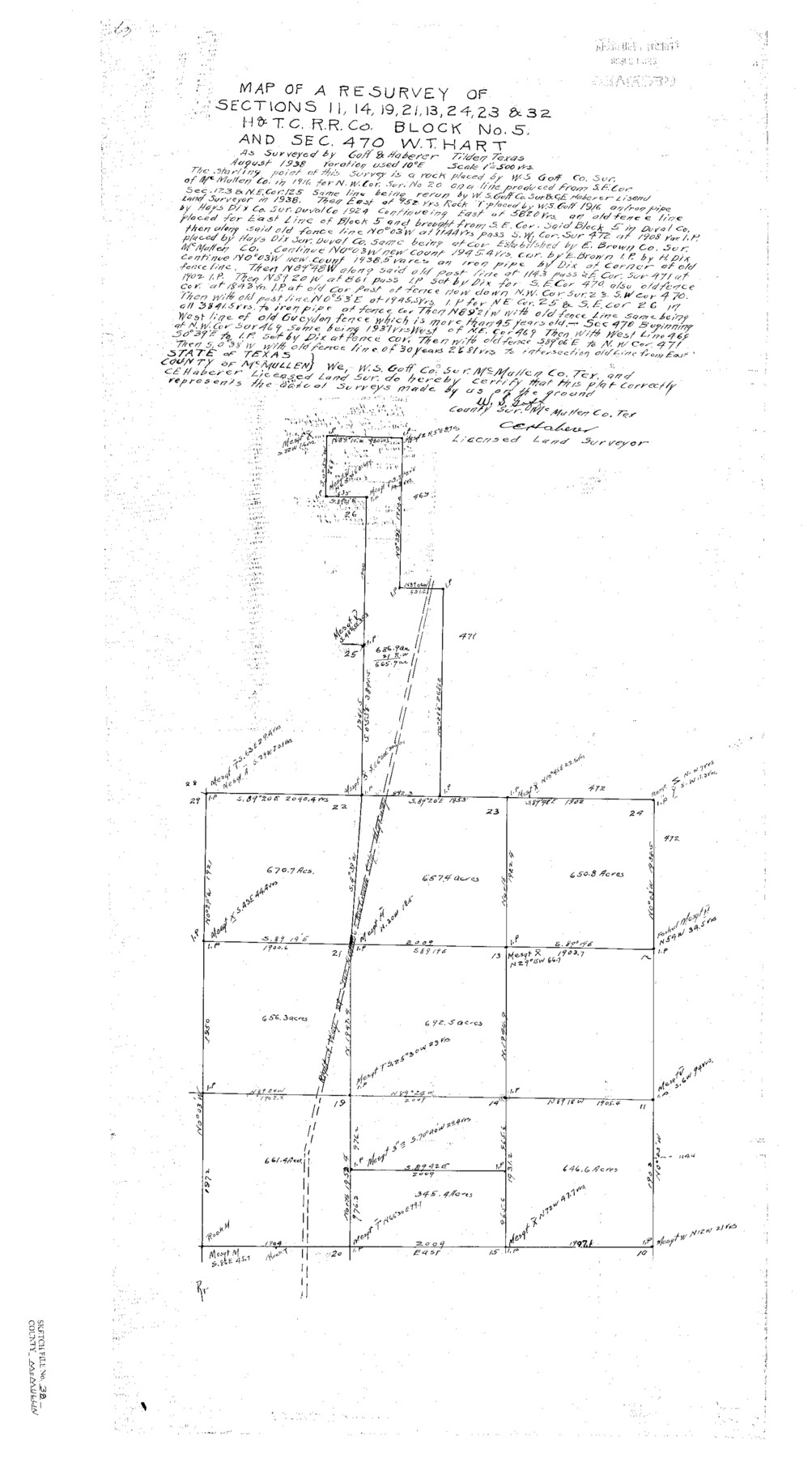 12064, McMullen County Sketch File 38, General Map Collection