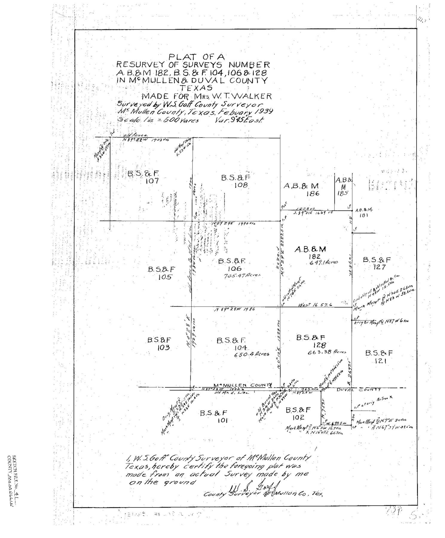 12065, McMullen County Sketch File 41, General Map Collection