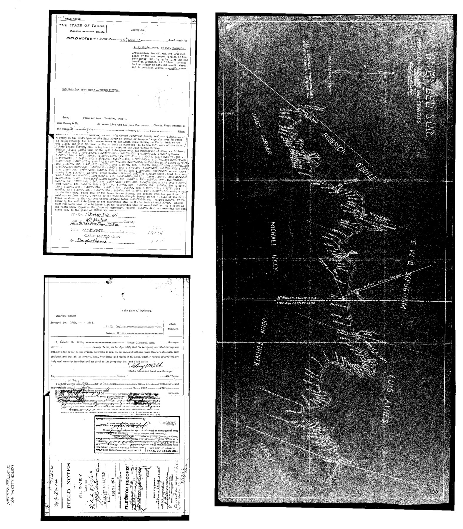 12066, McMullen County Sketch File 47, General Map Collection