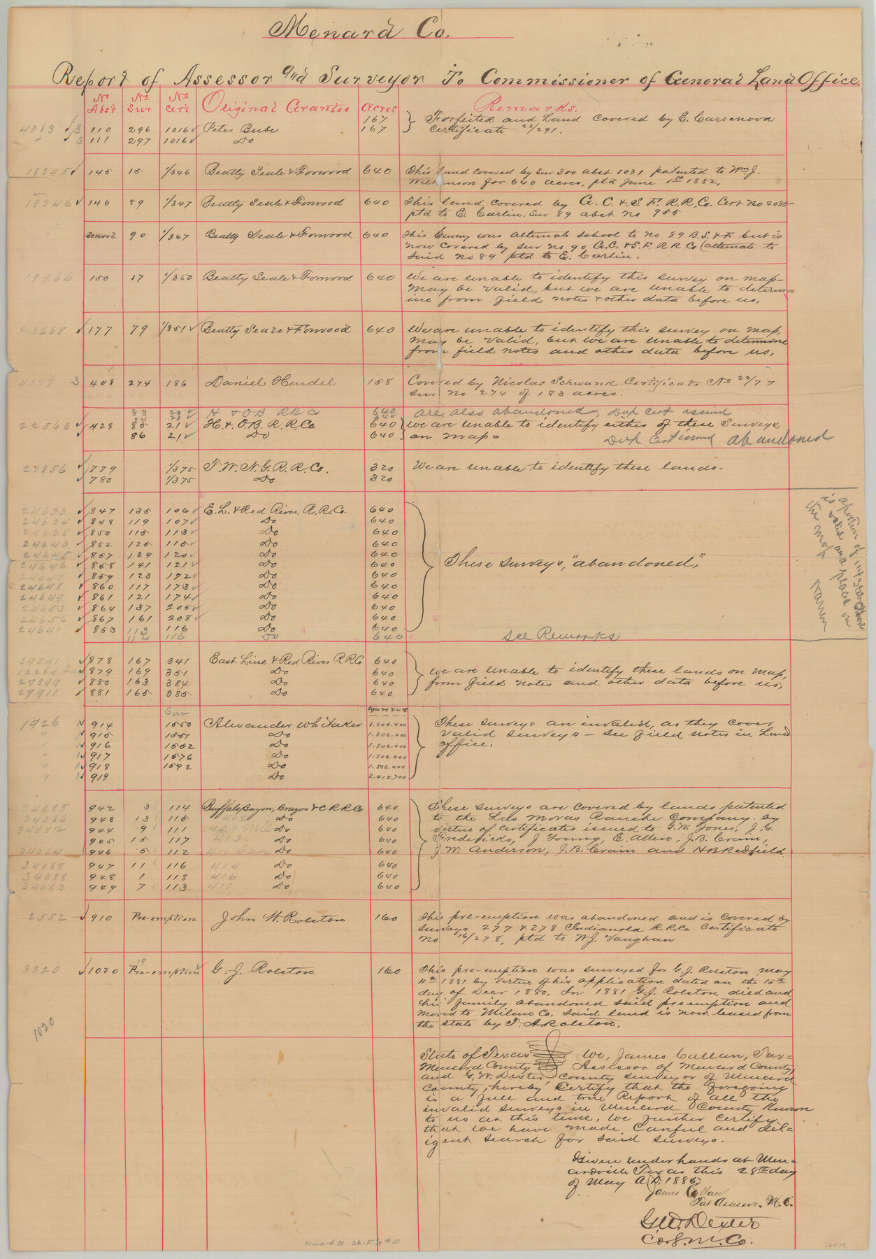 12074, Menard County Sketch File 10, General Map Collection