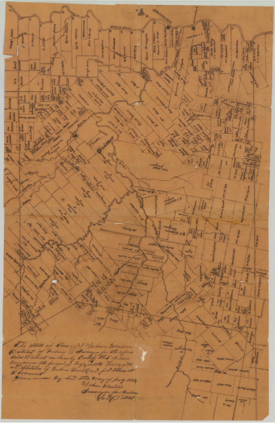 12091, Milam County Sketch File 8, General Map Collection