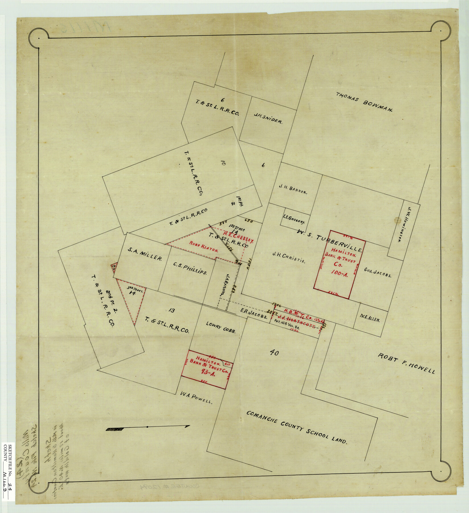 12094, Mills County Sketch File 24, General Map Collection