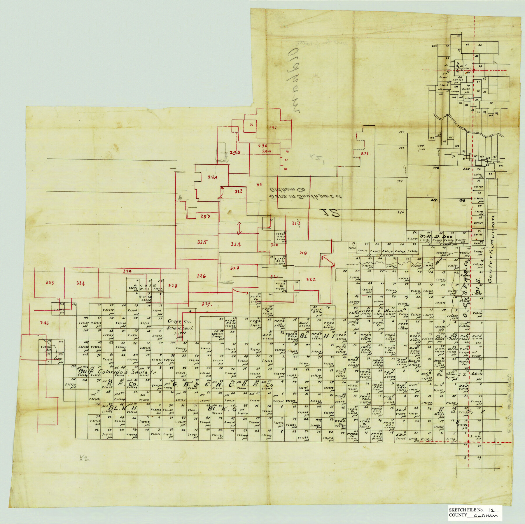 12113, Oldham County Sketch File 12, General Map Collection