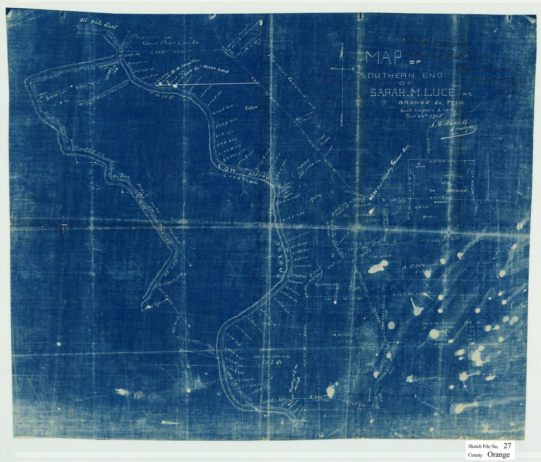 12123, Orange County Sketch File 27, General Map Collection