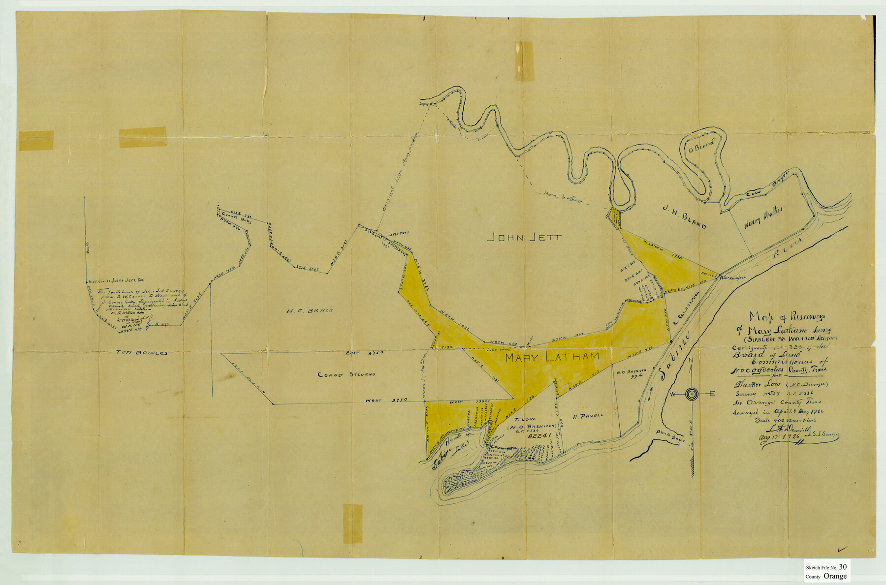 12124, Orange County Sketch File 30, General Map Collection