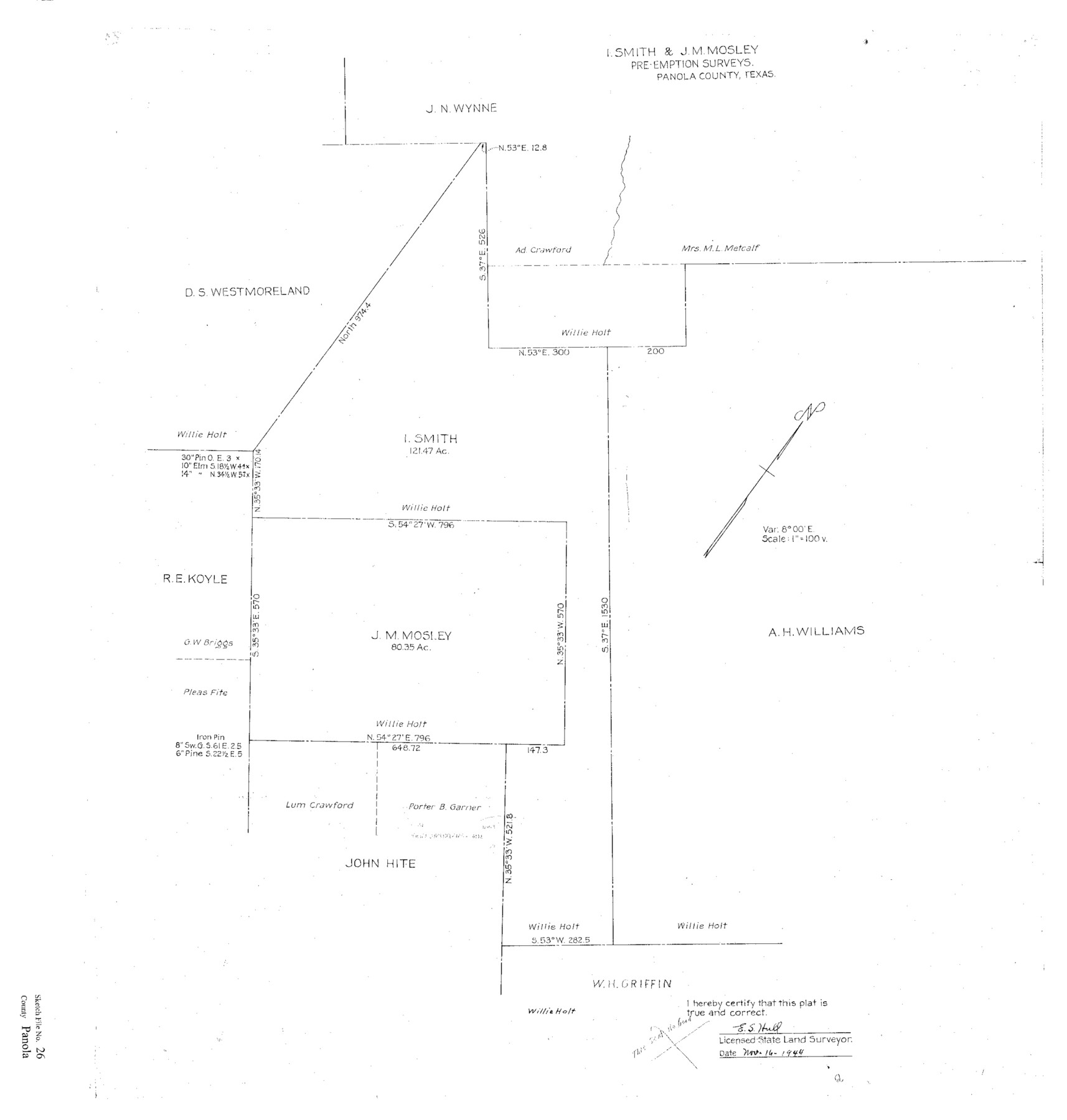 12141, Panola County Sketch File 26, General Map Collection