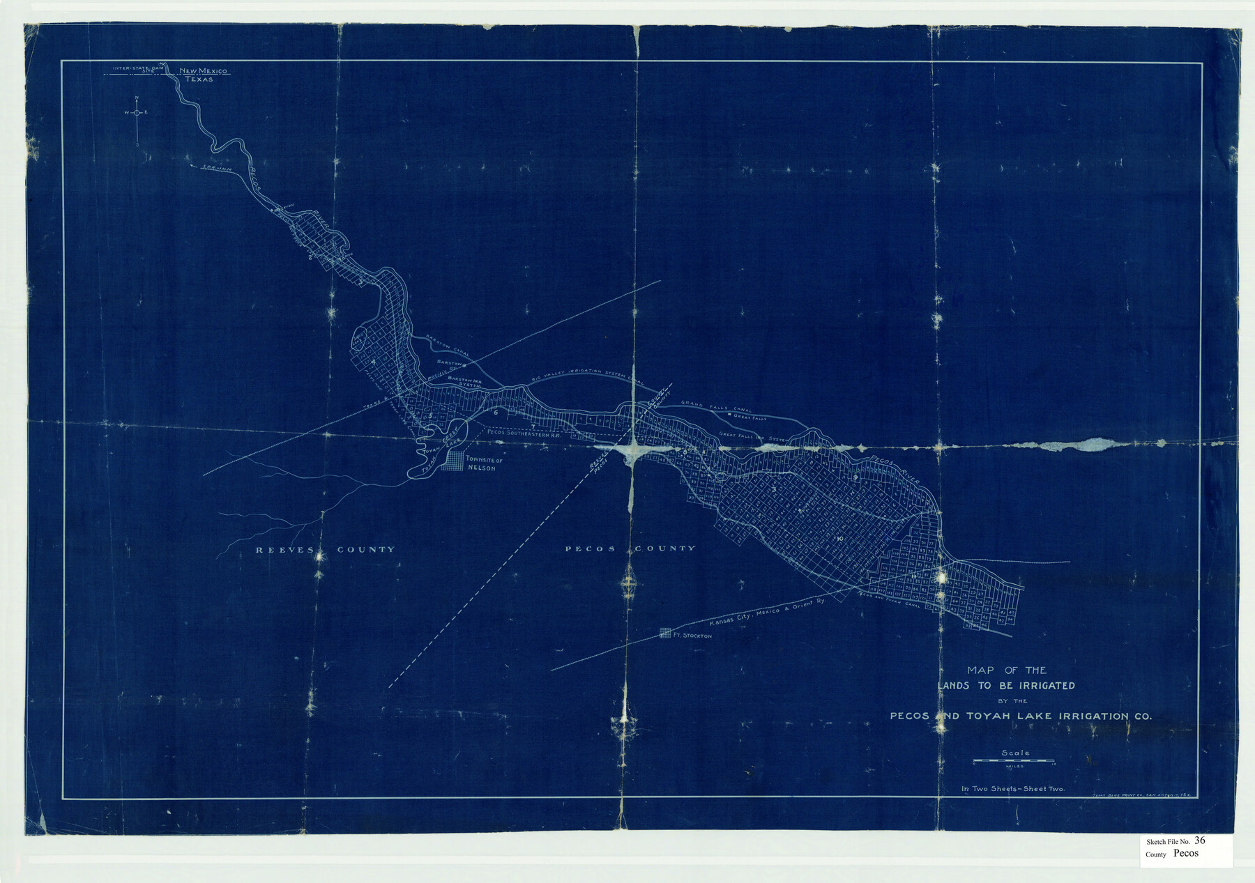 12176, Pecos County Sketch File 36, General Map Collection