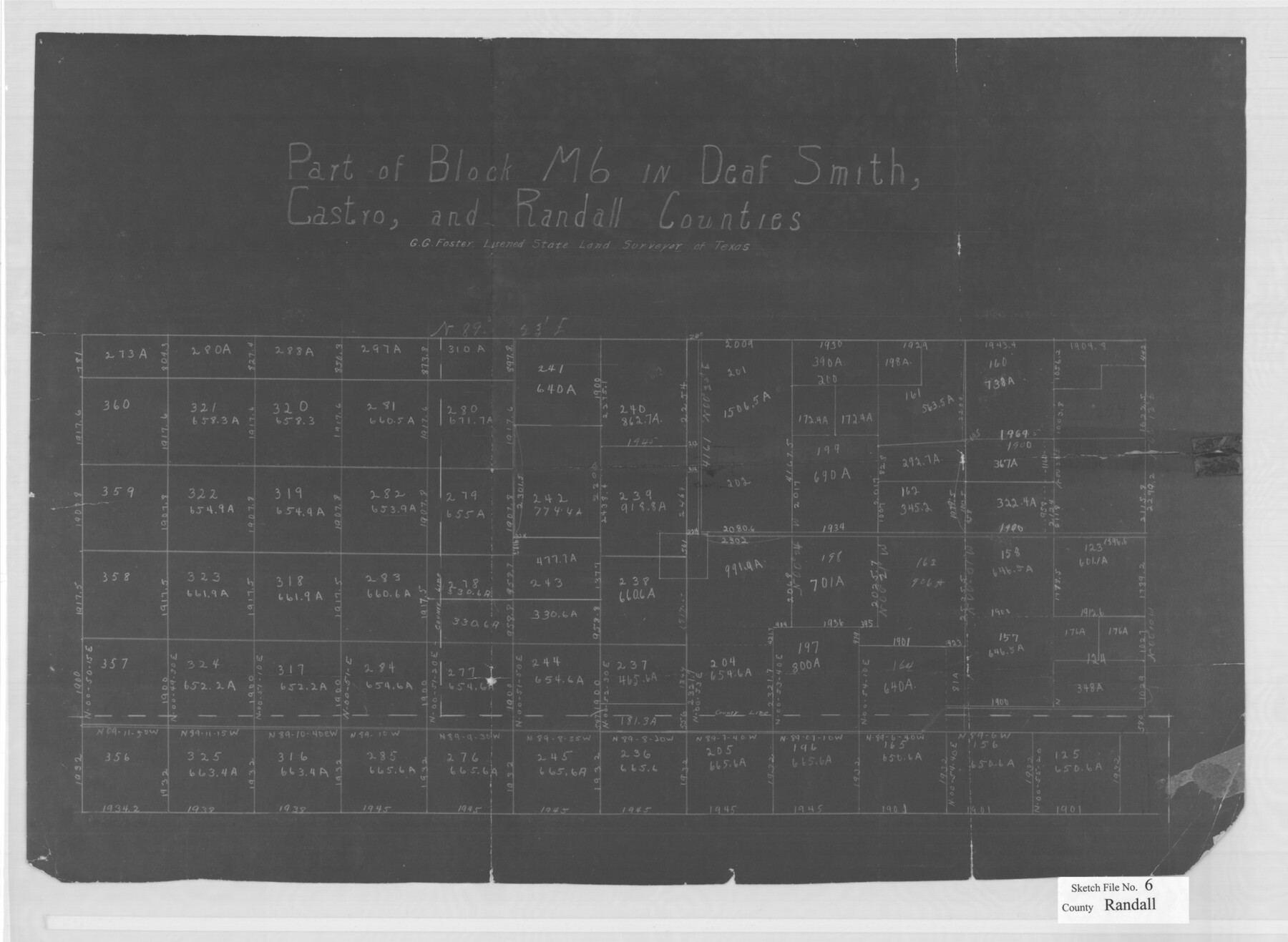 12208, Randall County Sketch File 6, General Map Collection