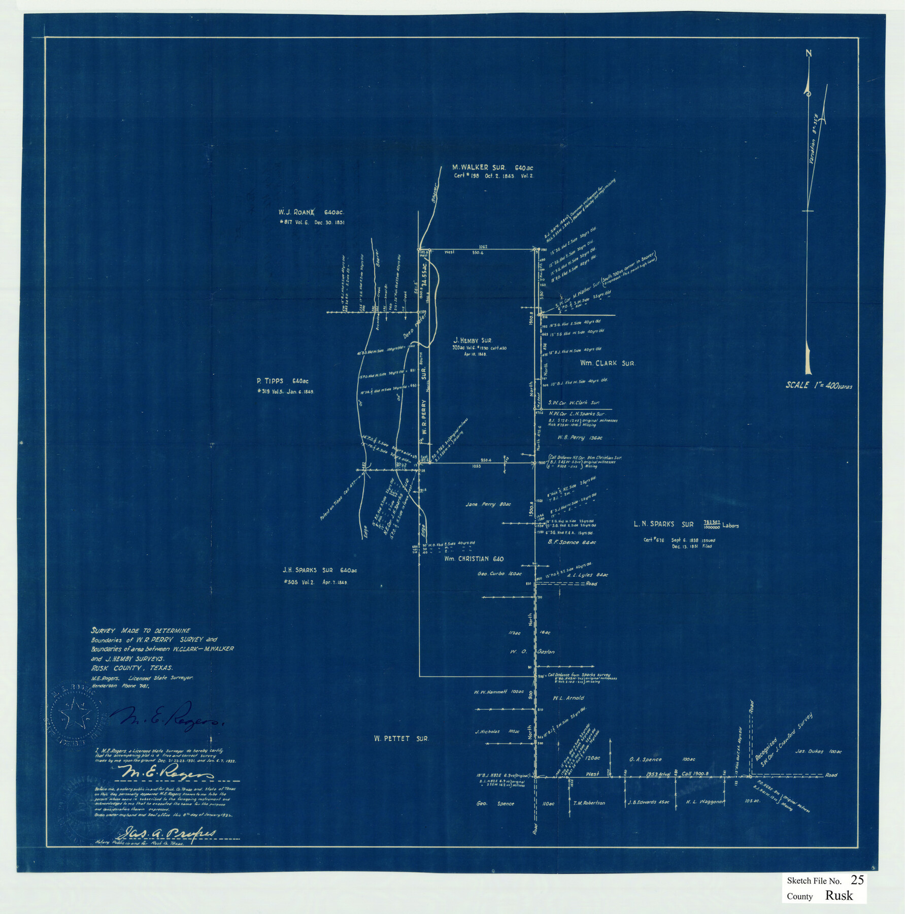 12272, Rusk County Sketch File 25, General Map Collection