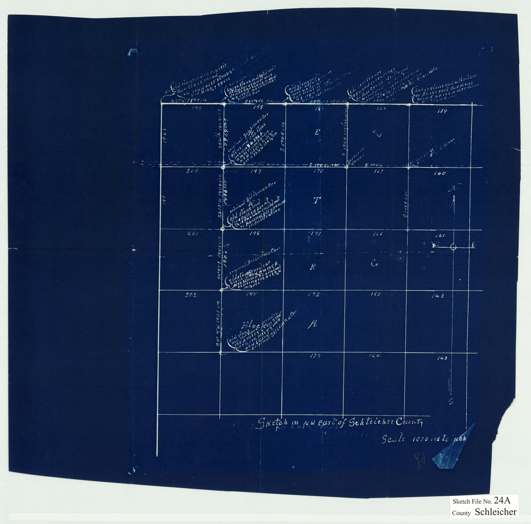 12303, Schleicher County Sketch File 24a, General Map Collection