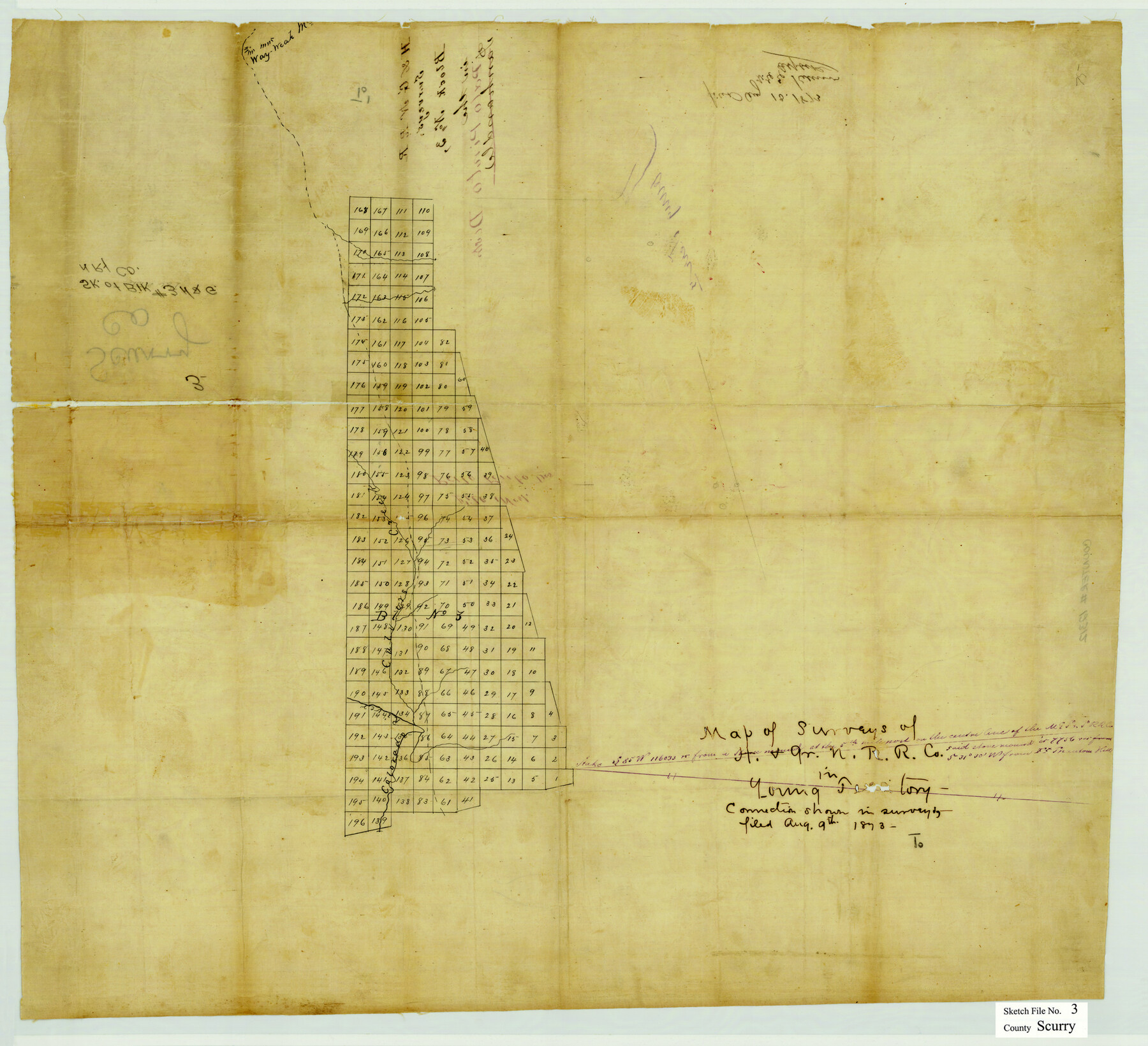 12312, Scurry County Sketch File 3, General Map Collection