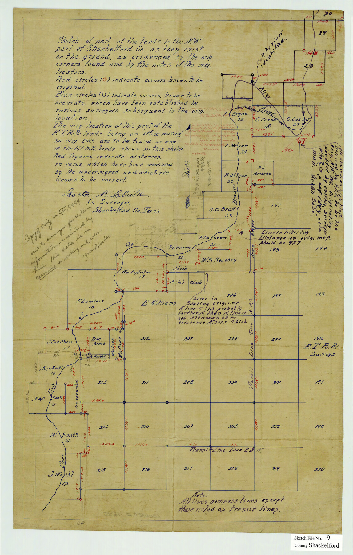 12315, Shackelford County Sketch File 9, General Map Collection