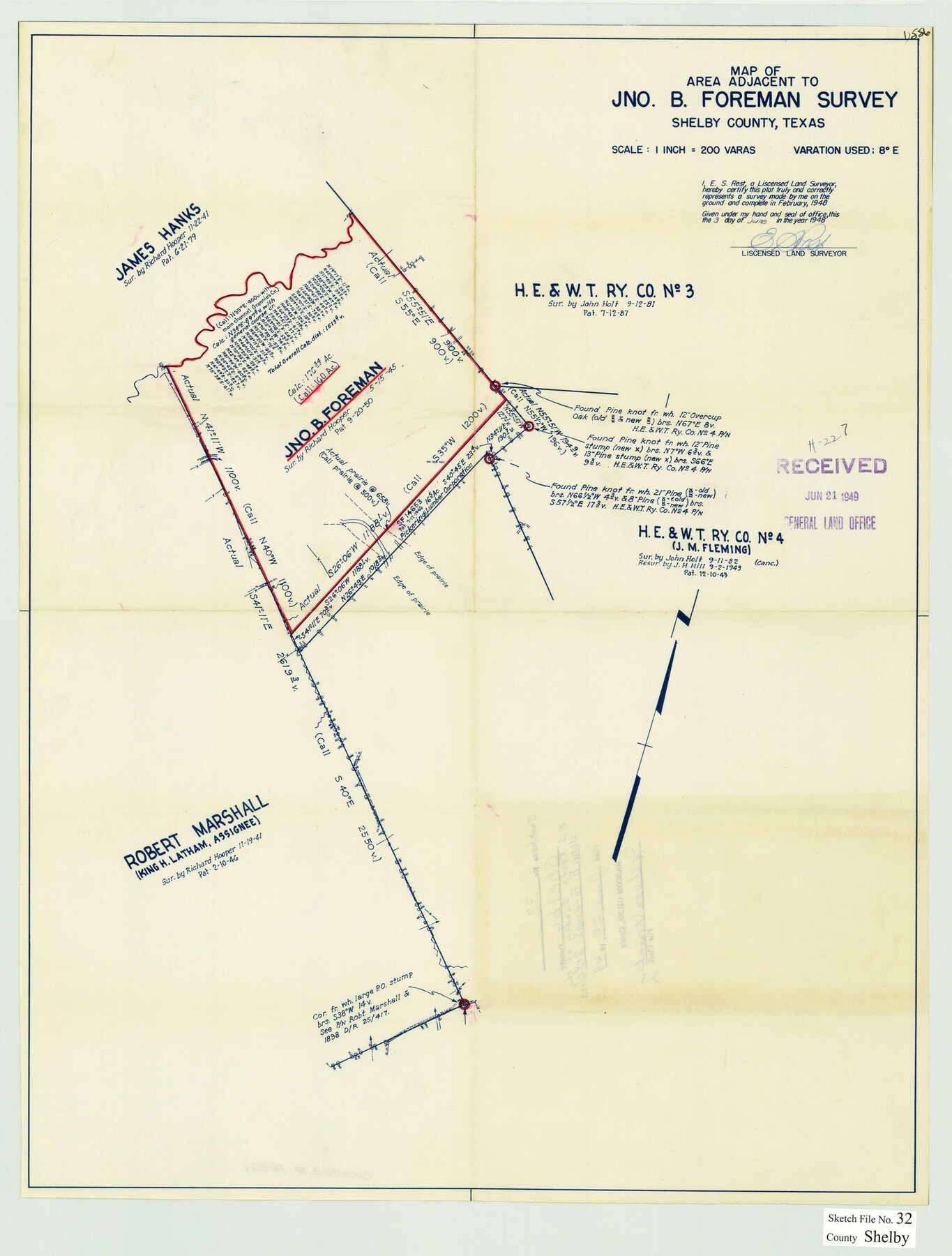 12321, Shelby County Sketch File 32, General Map Collection