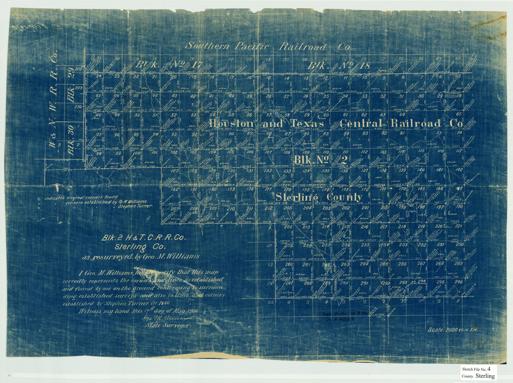 12356, Sterling County Sketch File 4, General Map Collection