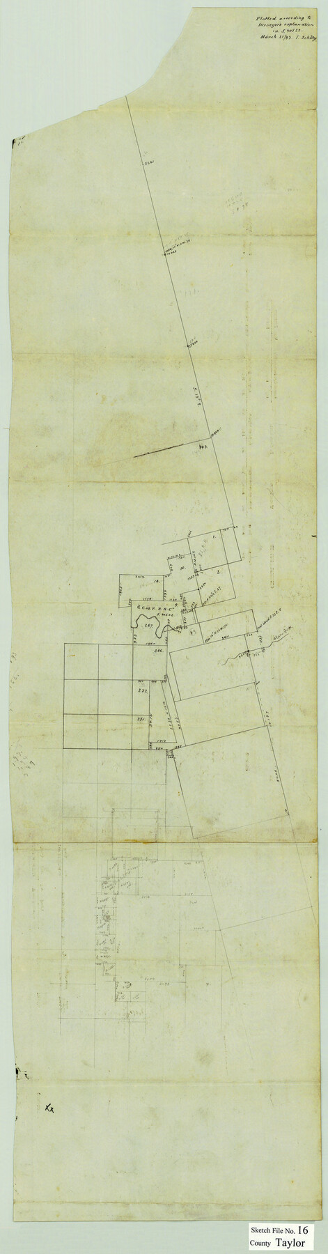12409, Taylor County Sketch File 16, General Map Collection