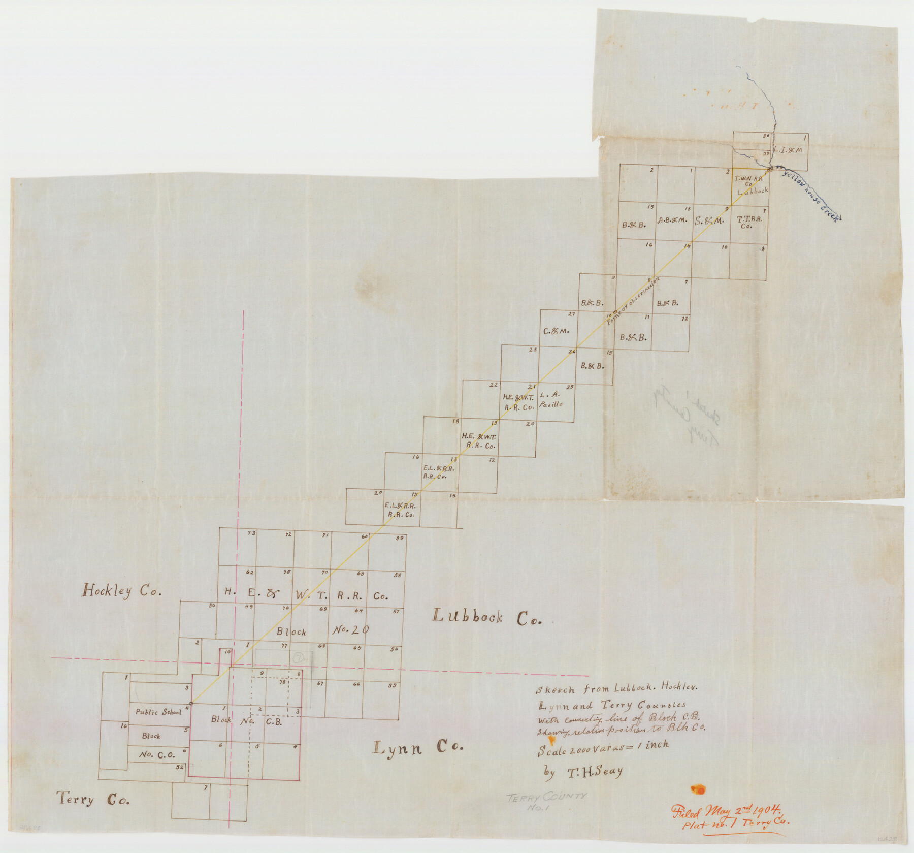 12428, Terry County Sketch File 1, General Map Collection