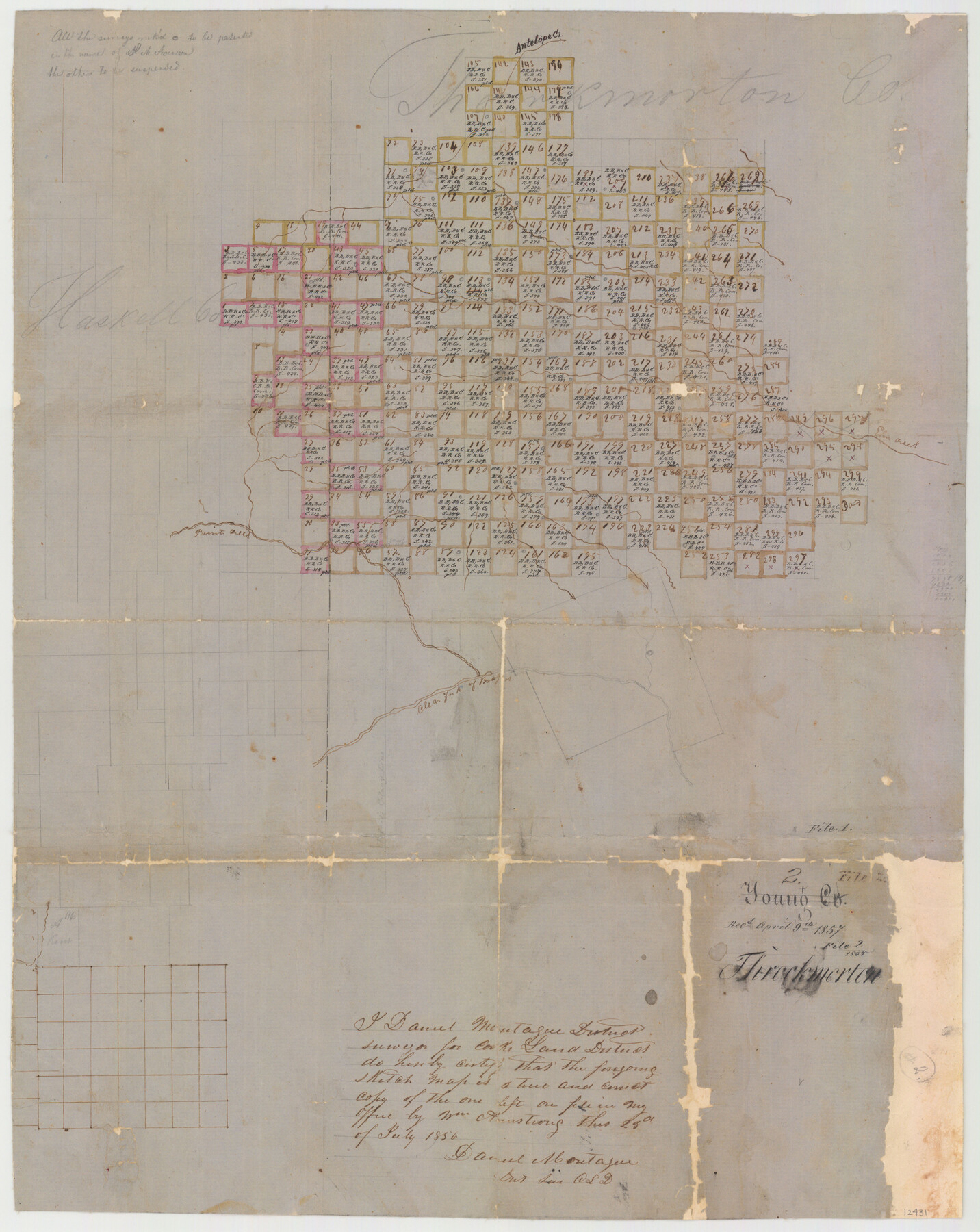 12431, Throckmorton County Sketch File 2, General Map Collection