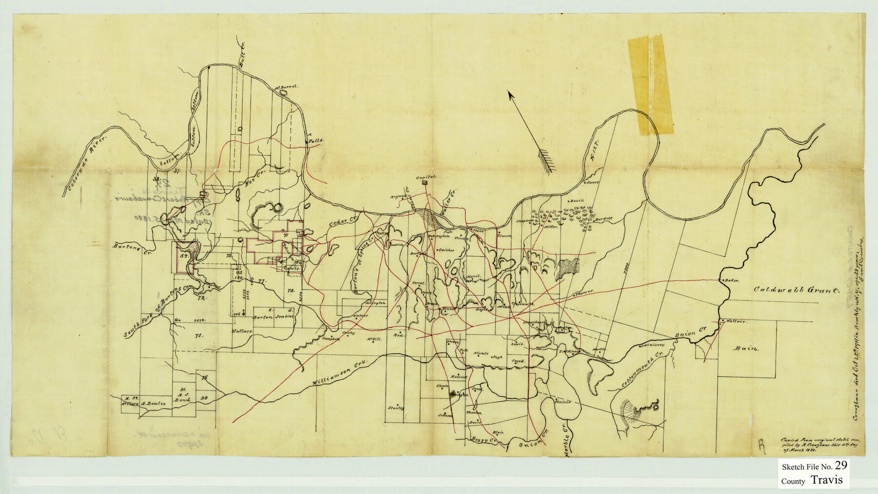 12459, Travis County Sketch File 29, General Map Collection