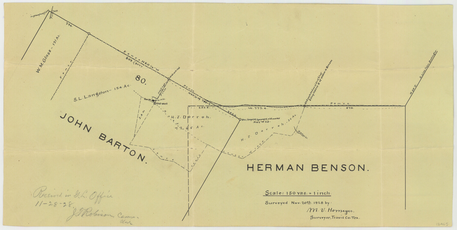 12465, Travis County Sketch File 41, General Map Collection