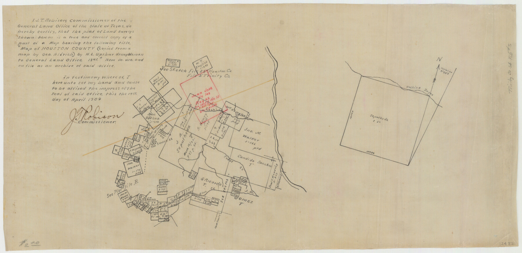 12482, Trinity County Sketch File 5, General Map Collection