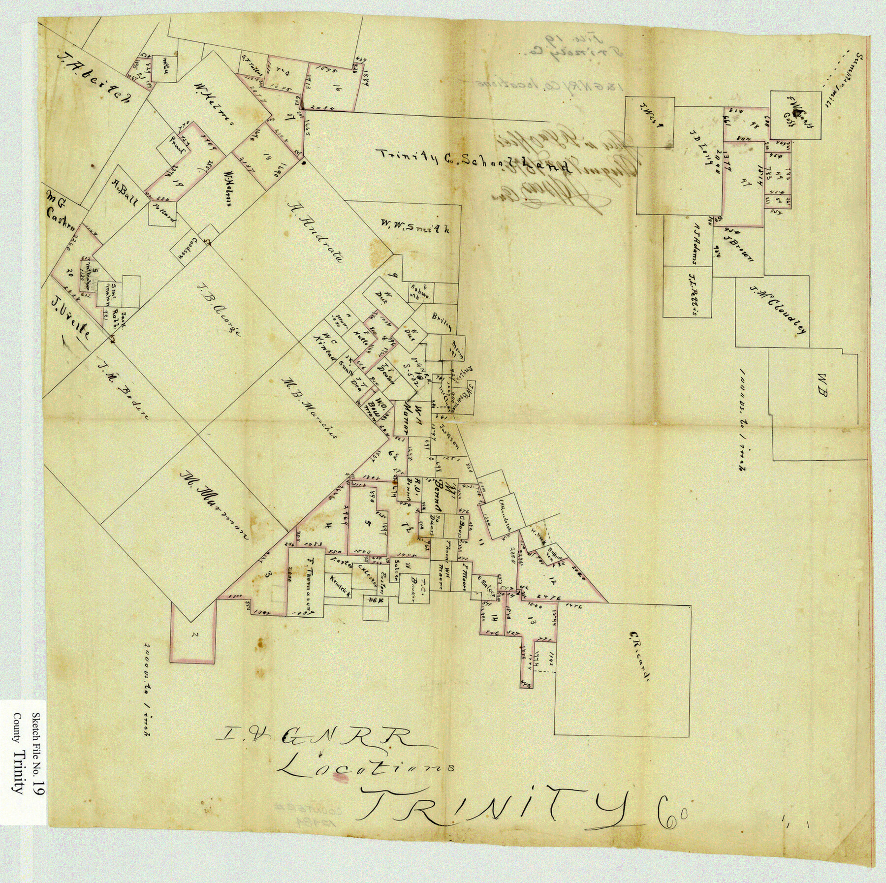 12484, Trinity County Sketch File 19, General Map Collection