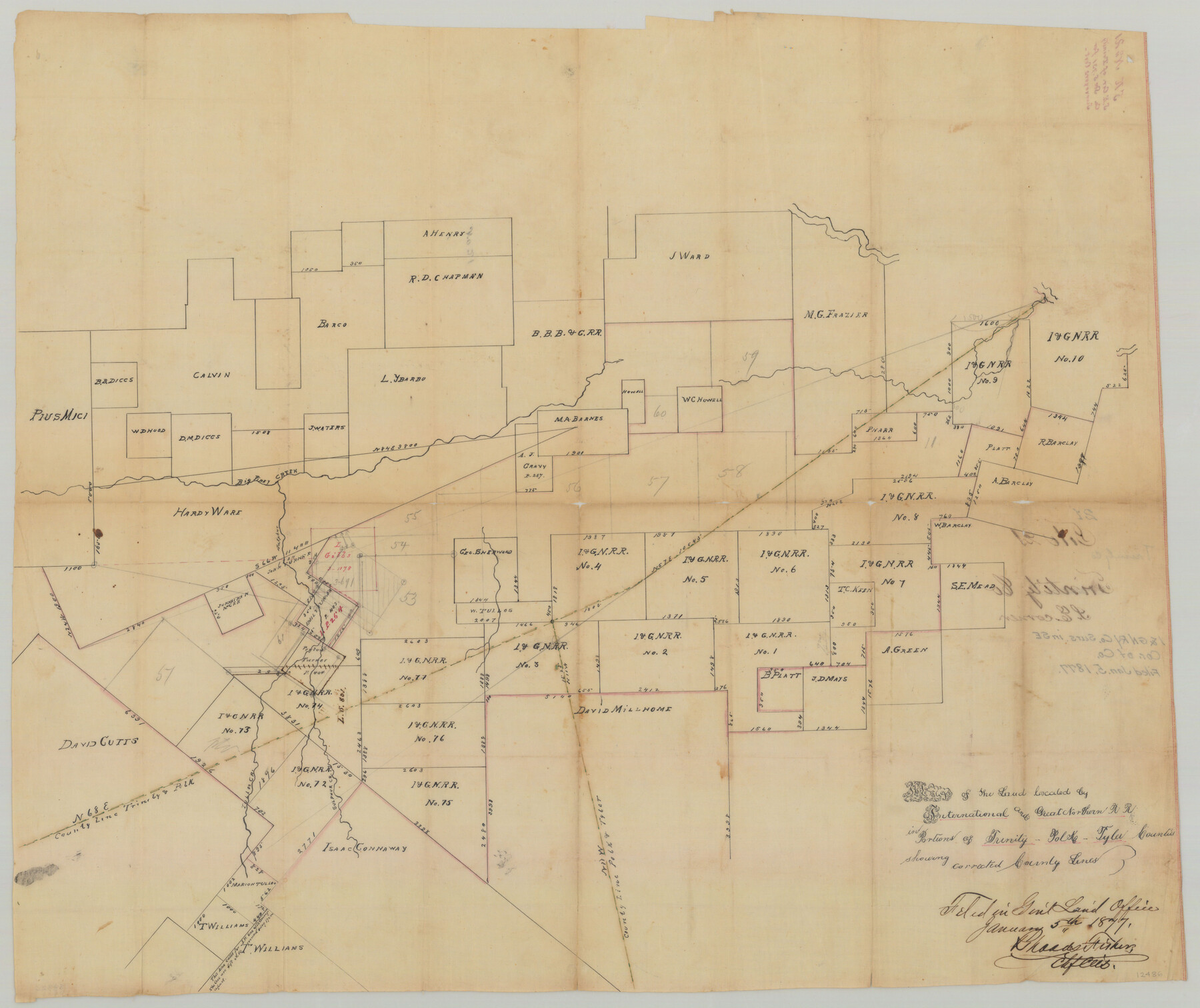 12486, Trinity County Sketch File 21, General Map Collection
