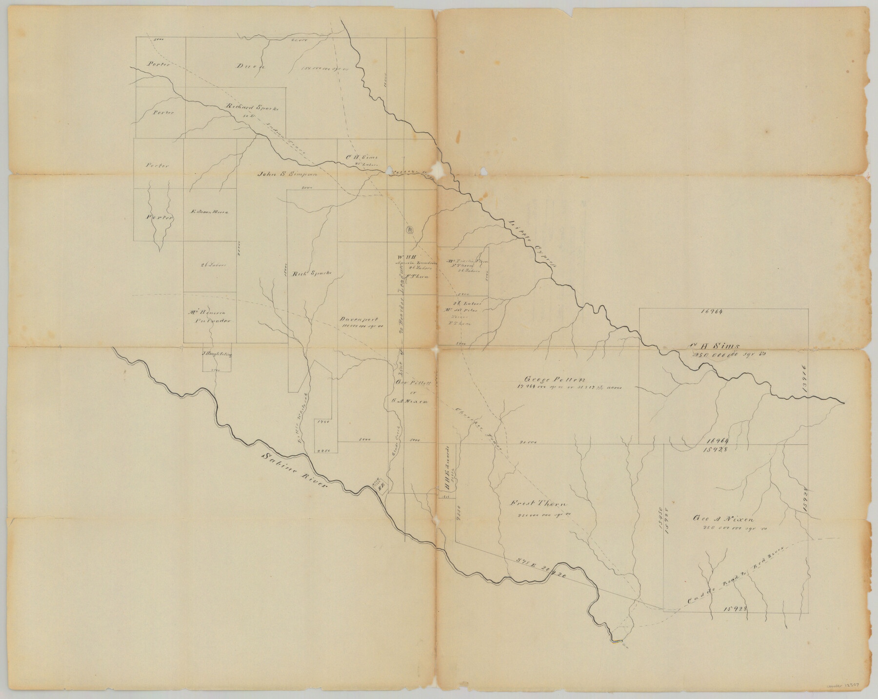 12507, Upshur County Sketch File 19, General Map Collection